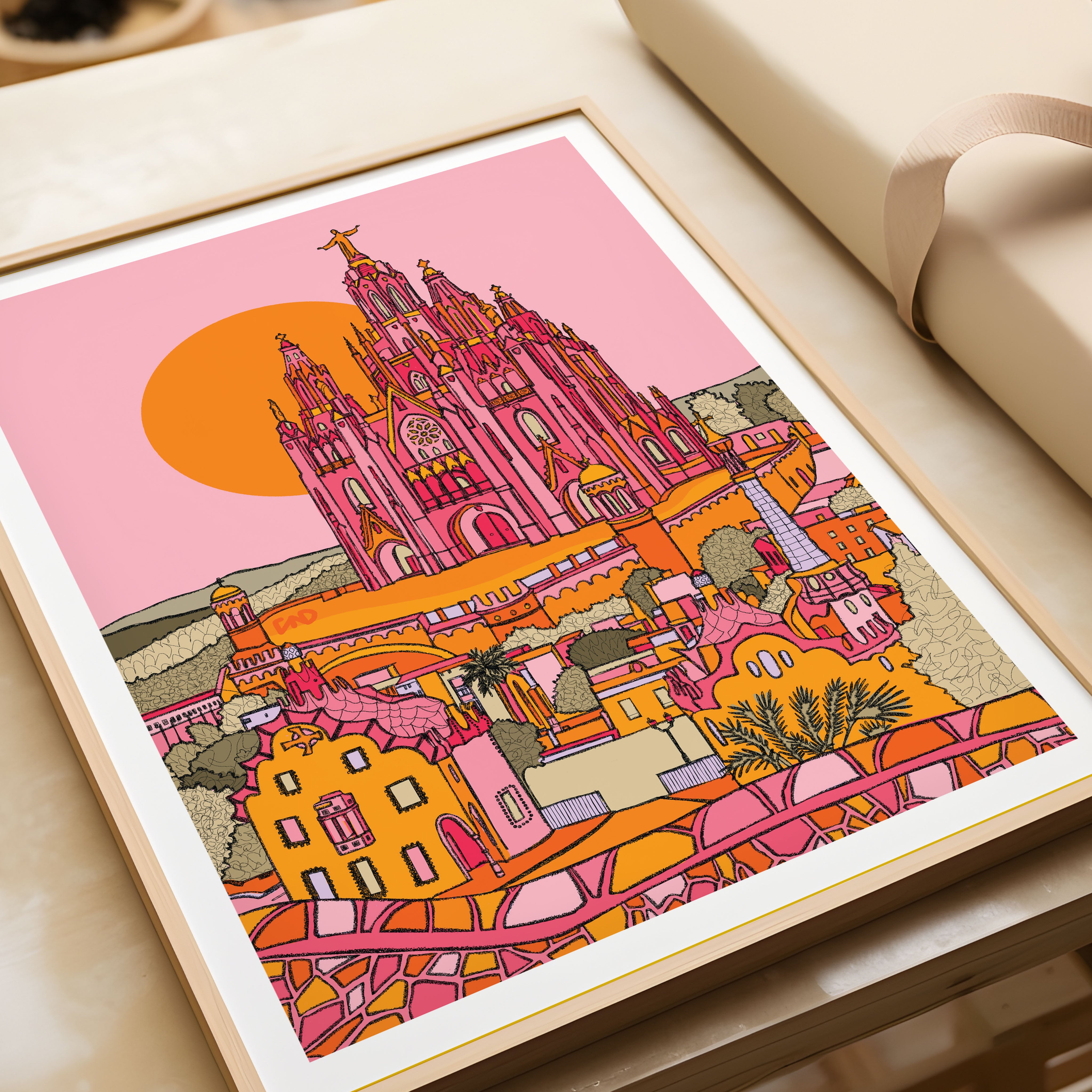 Barcelona art print