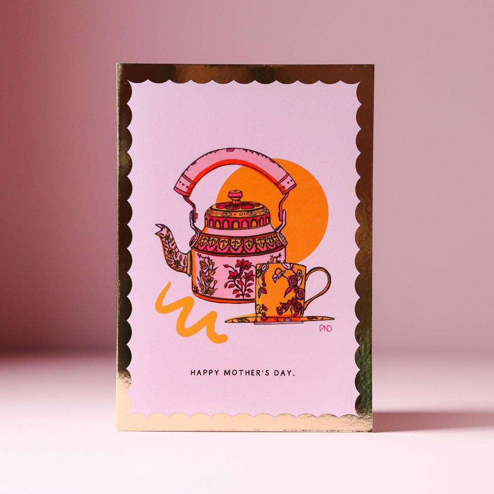 tea loving mum mothers day card
