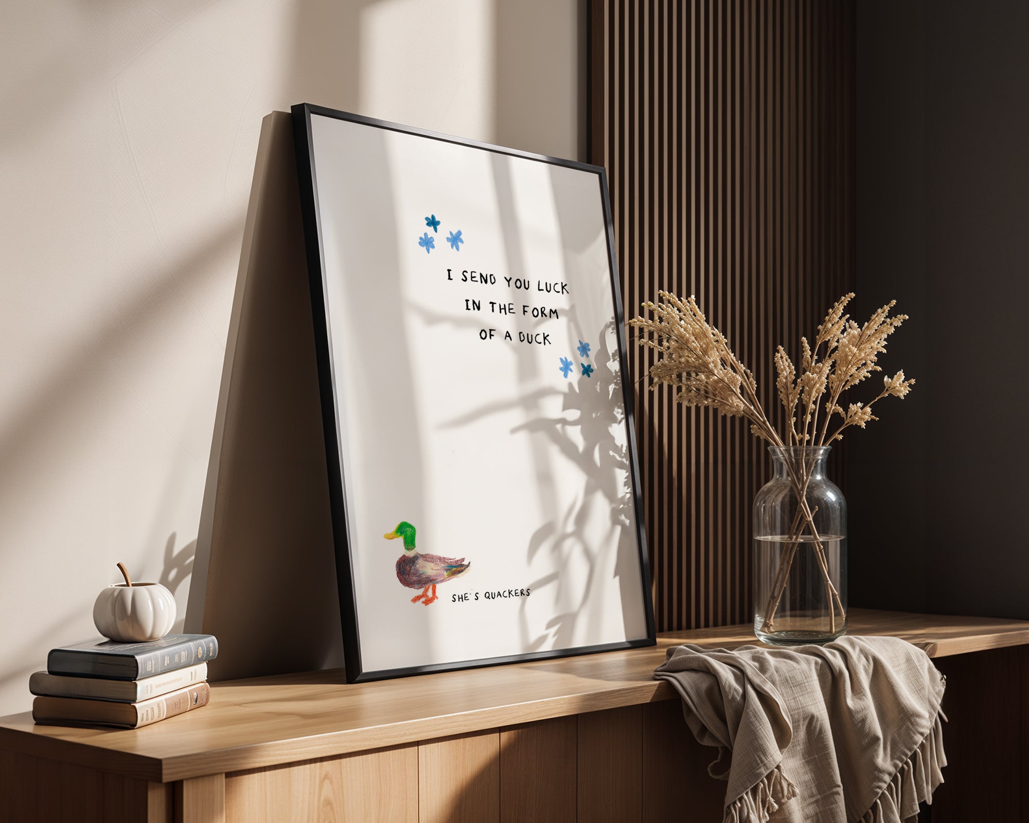 Good Luck Duck Art Print