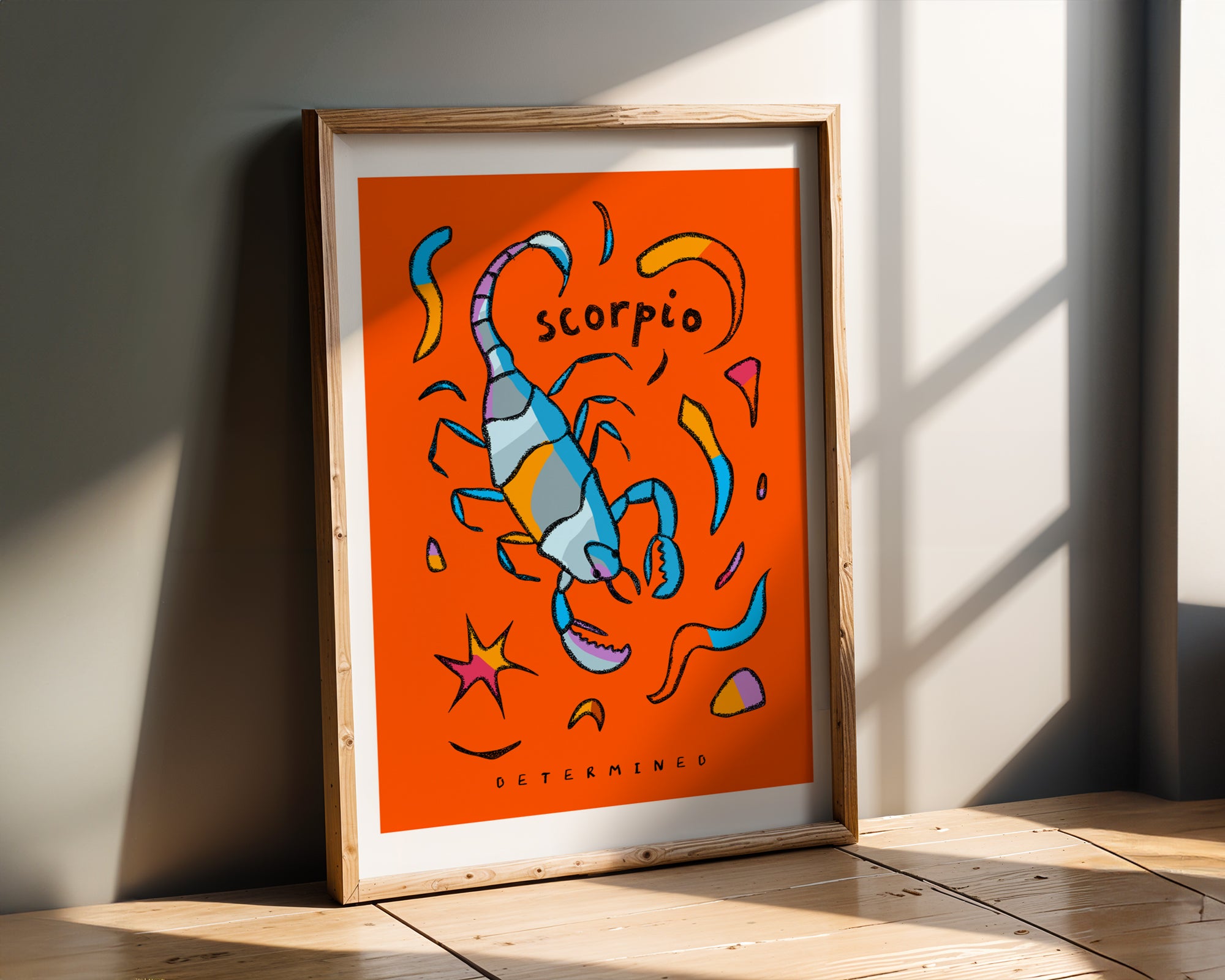scorpio zodiac art print