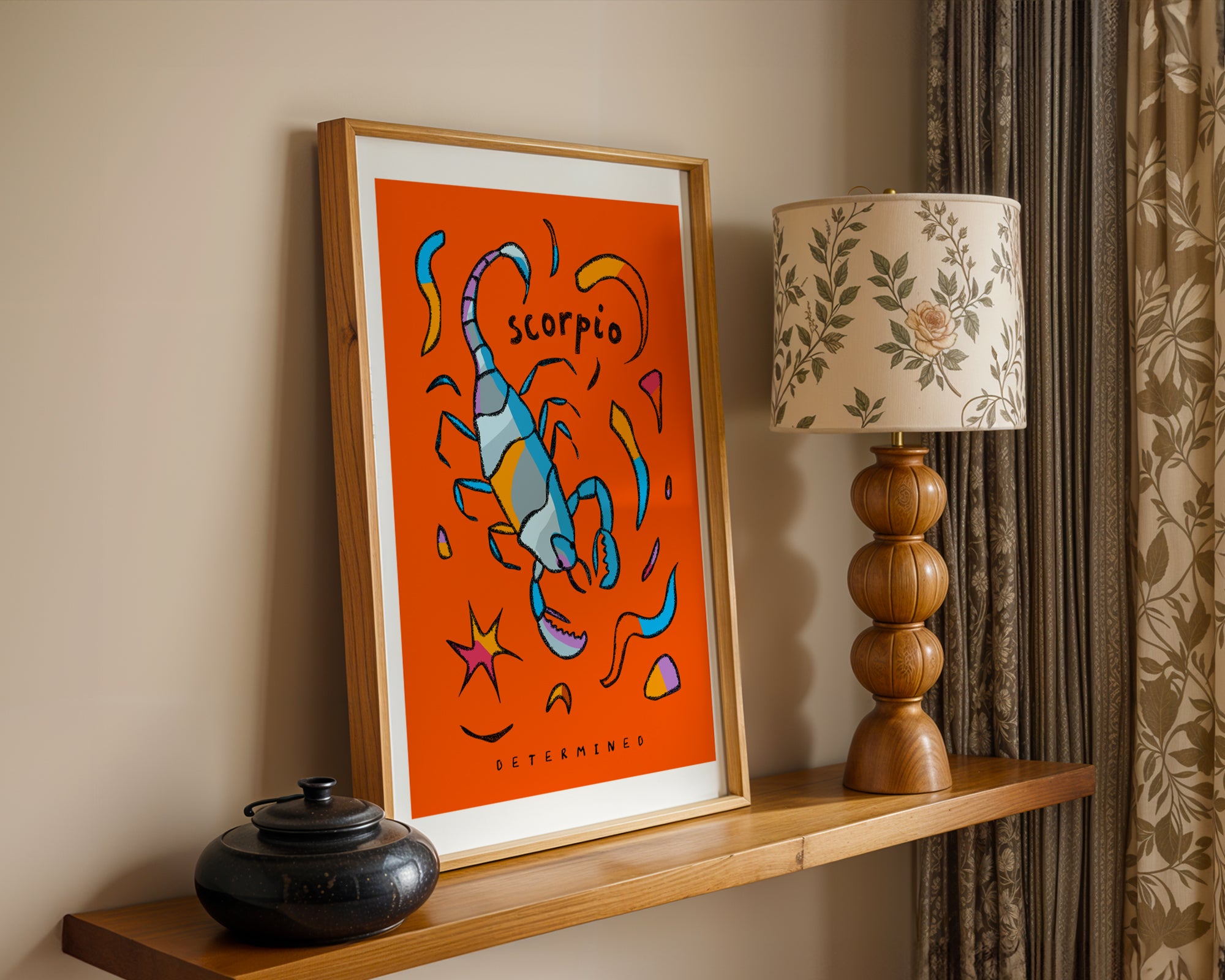 scorpio zodiac art print