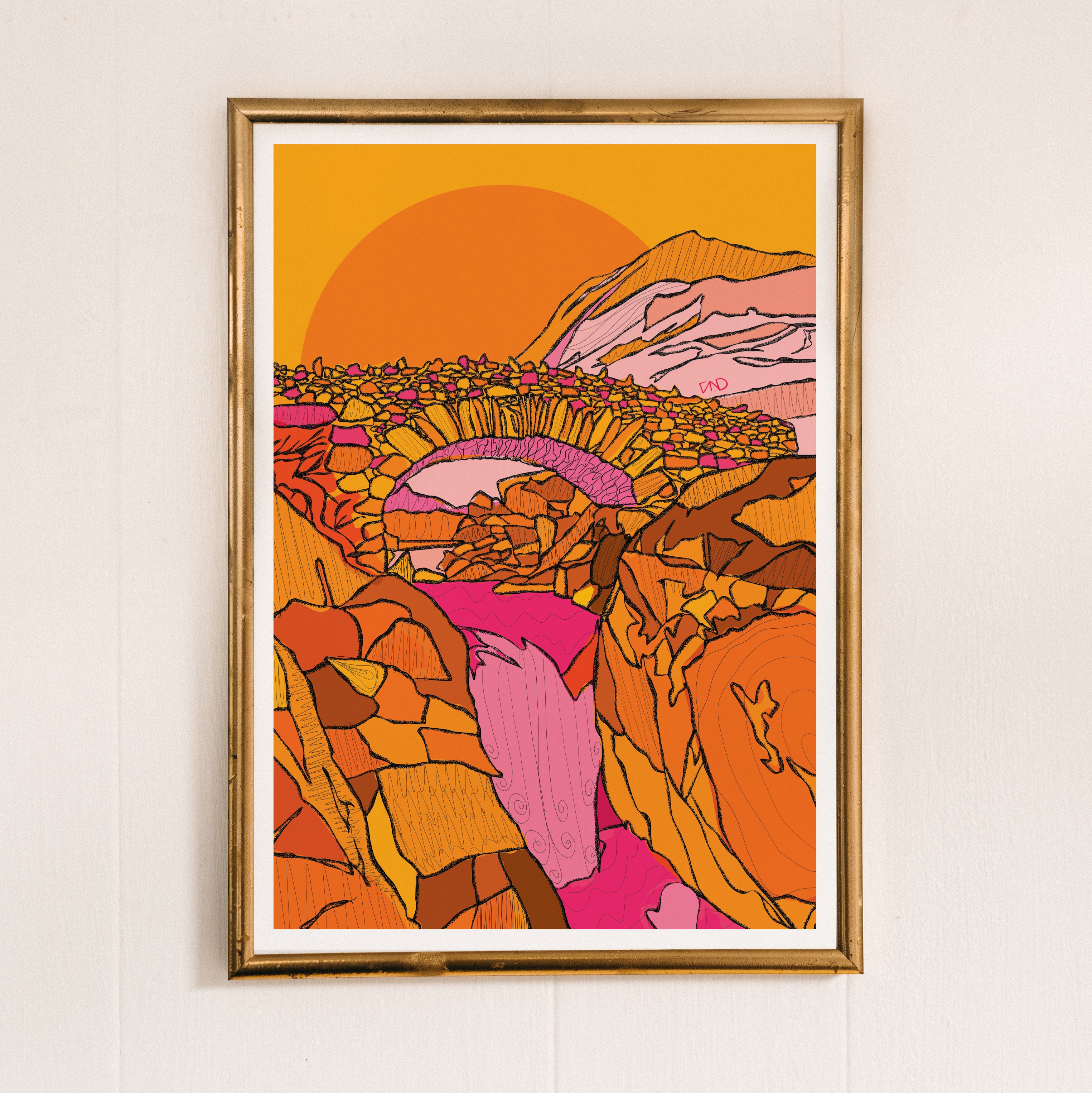 ashness bridge art, colourful wall art