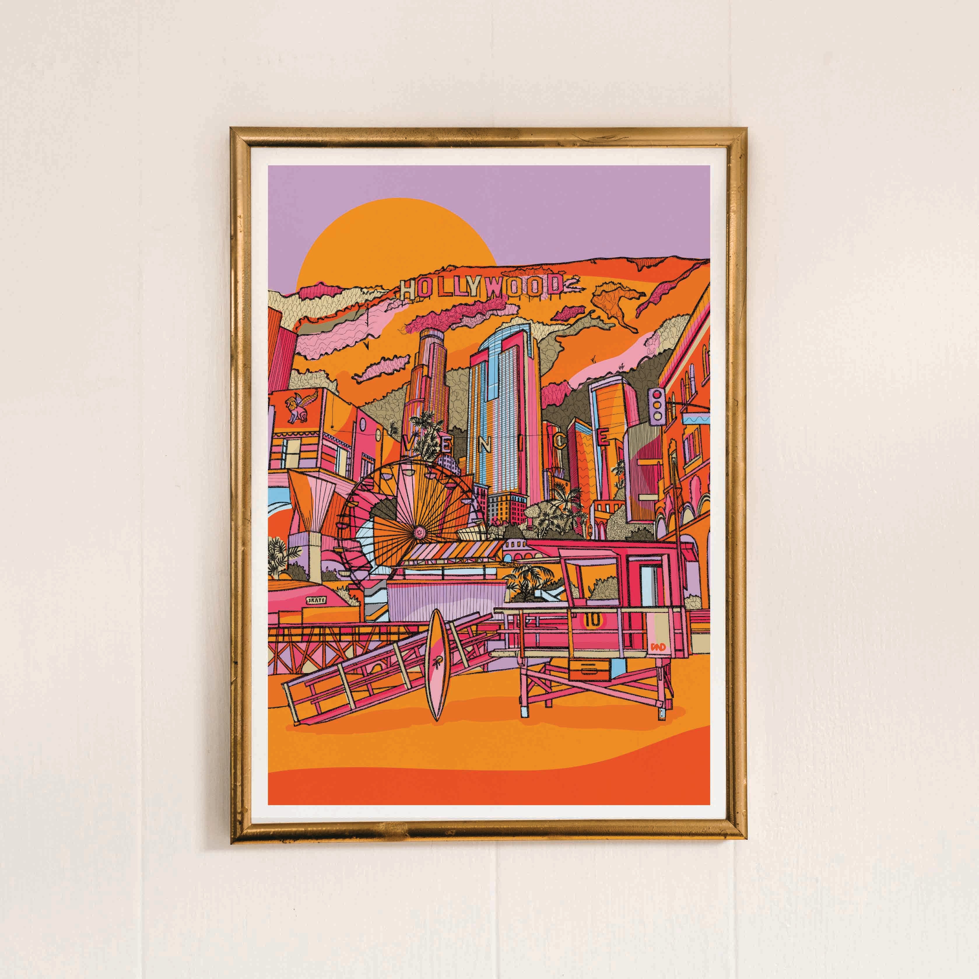 los angeles art print