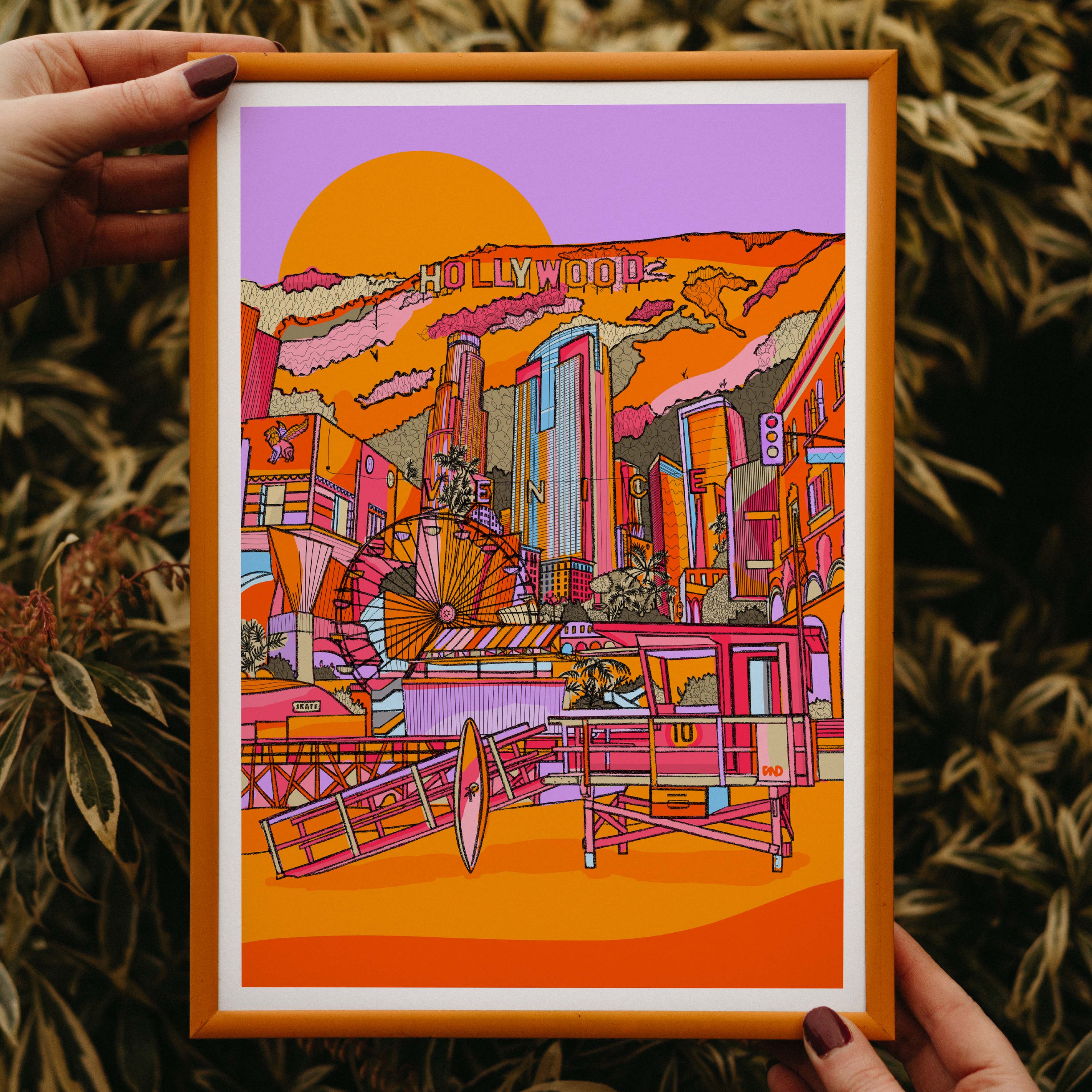 los angeles art print