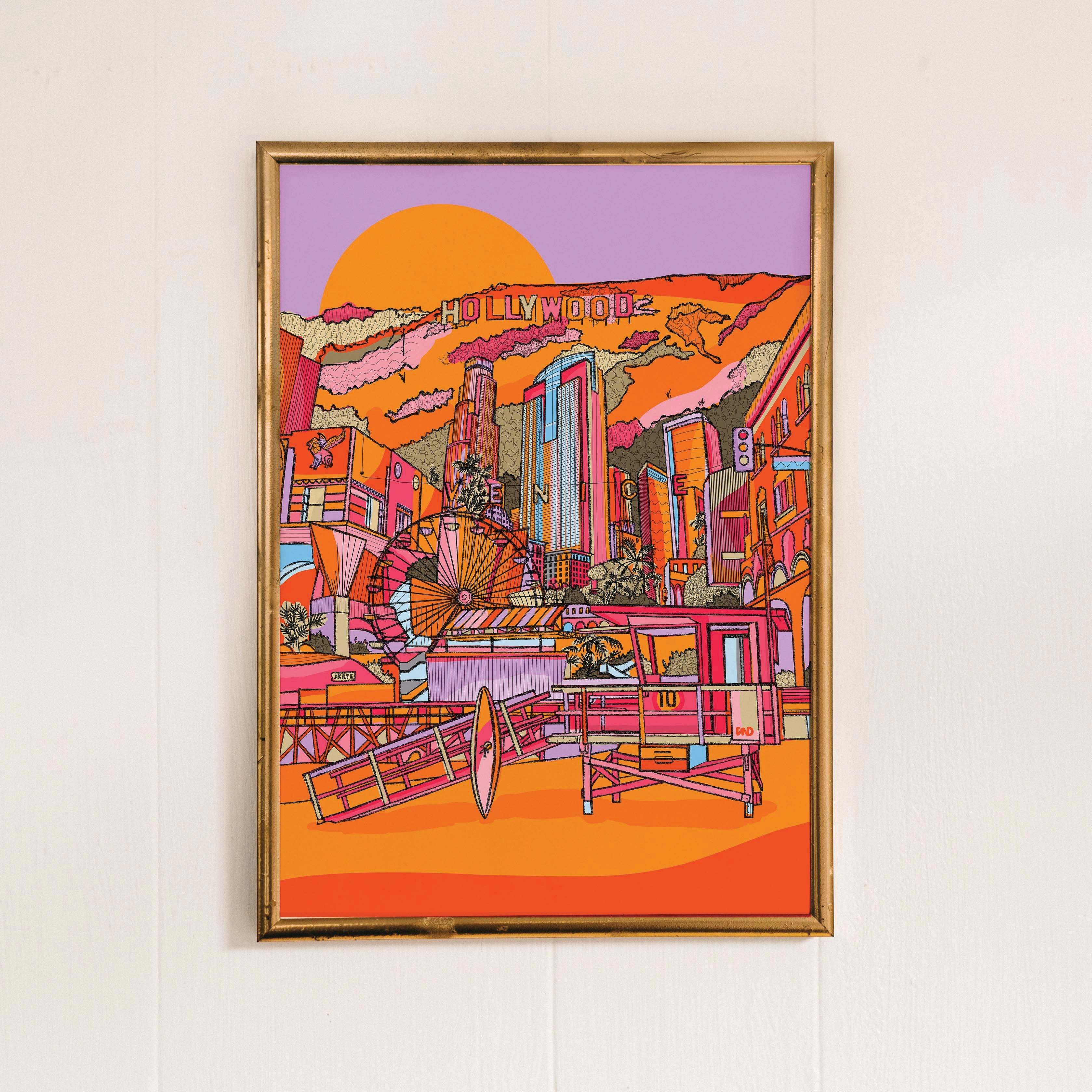 los angeles art print