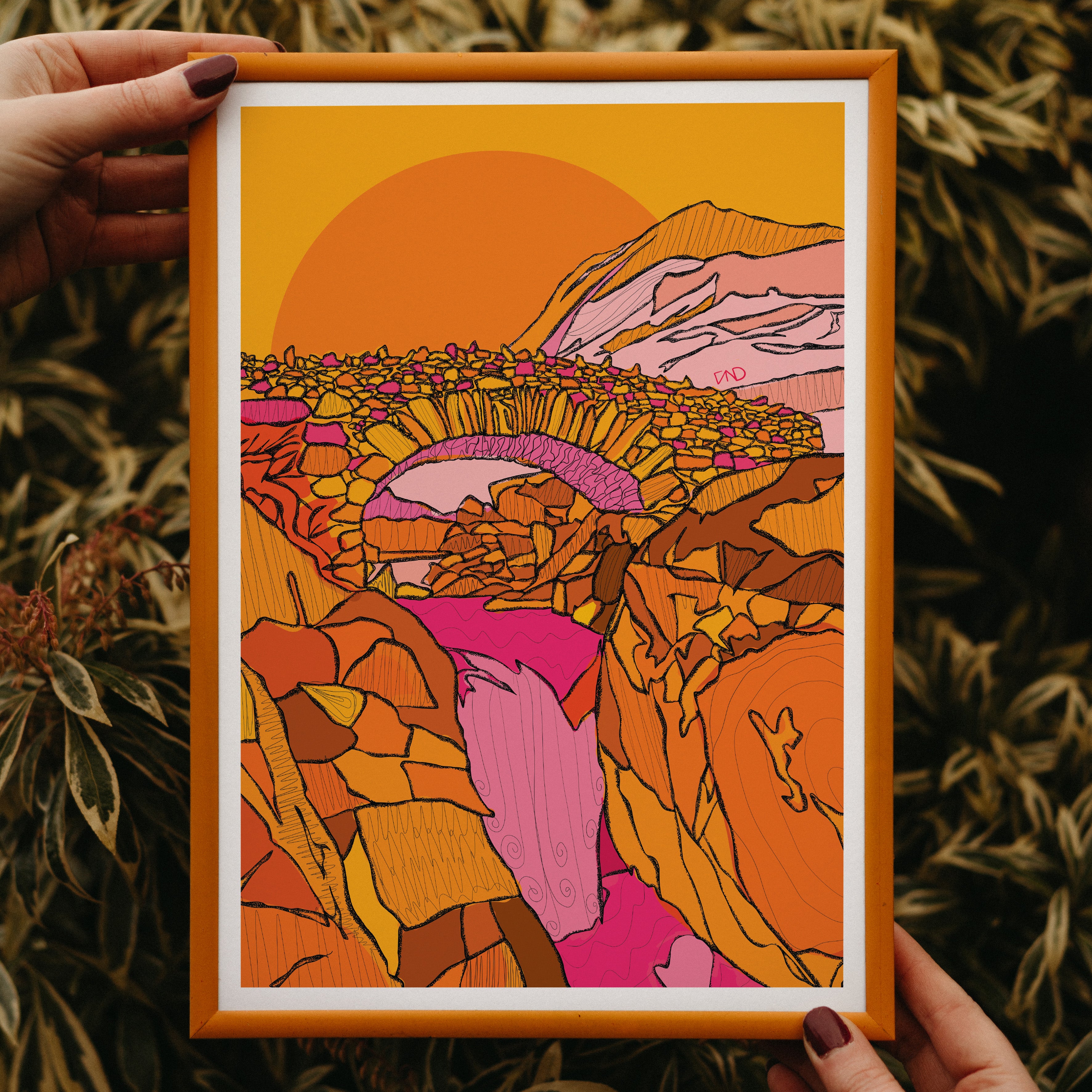 ashness bridge art, colourful wall art