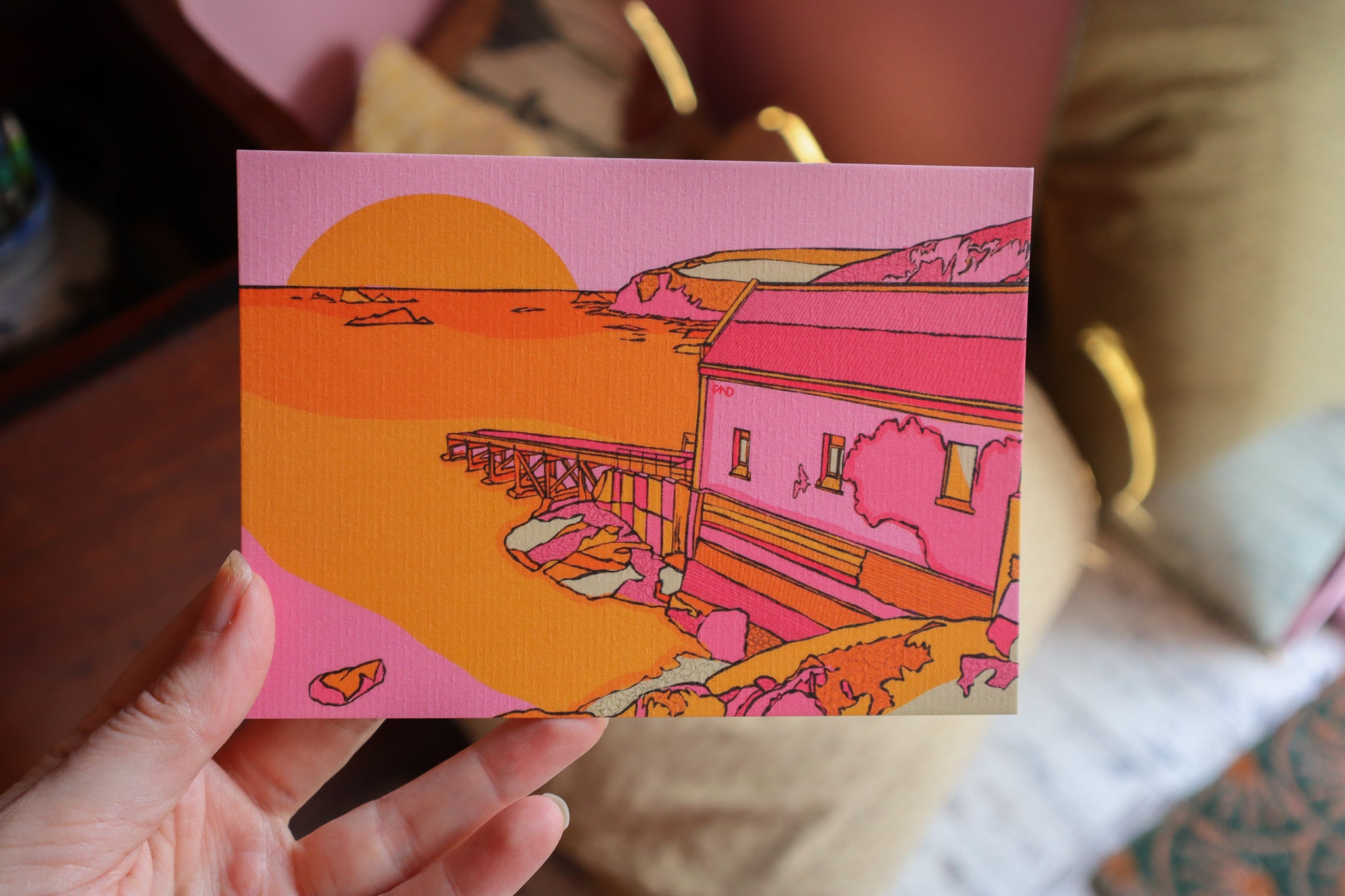 lizard point cornwall postcard