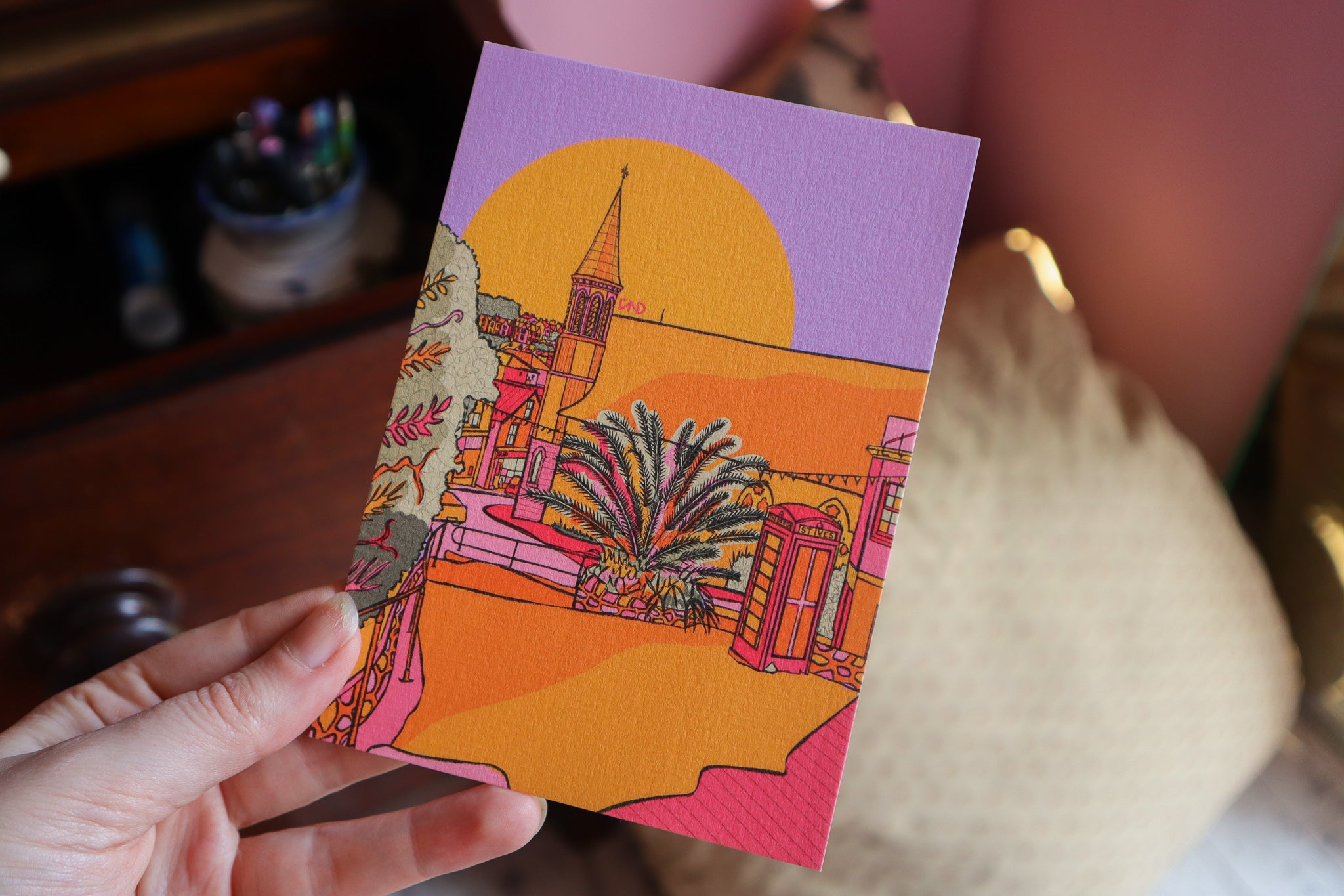 st ives cornwall postcard