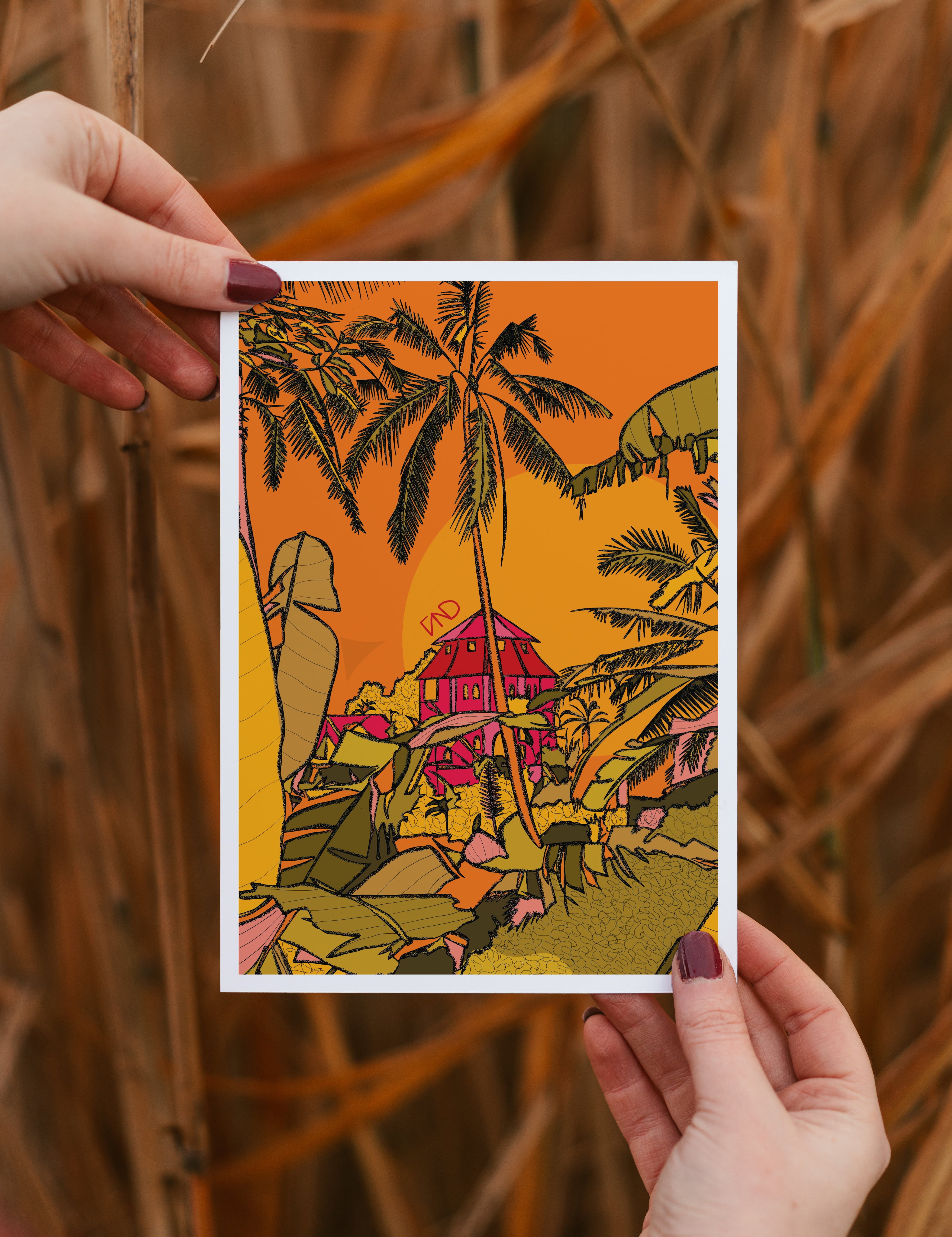 bali art, colourful wall art