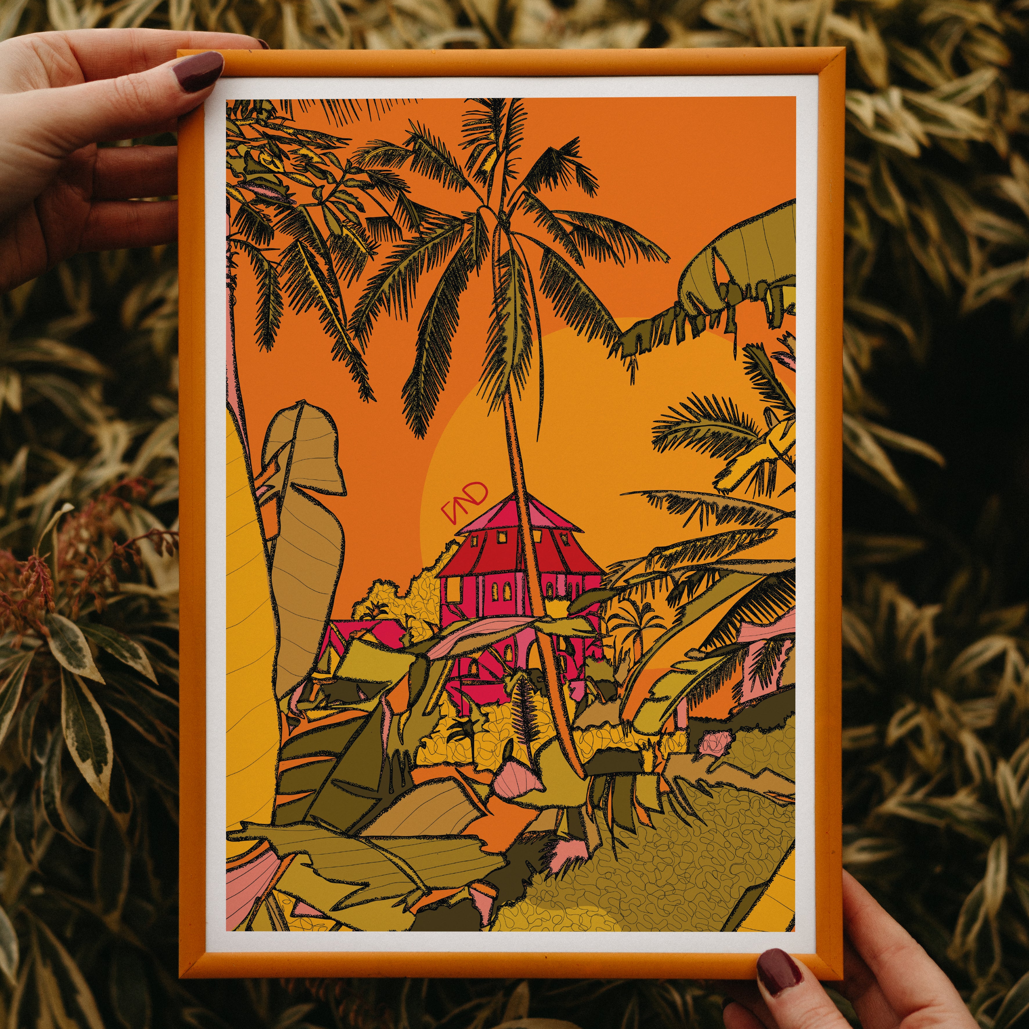 bali art, colourful wall art