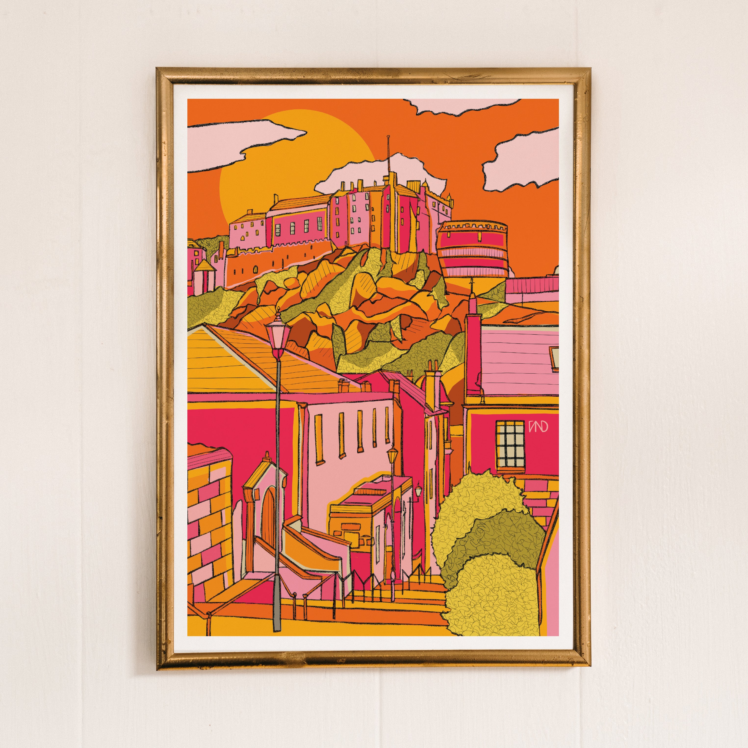 edinburgh castle art print