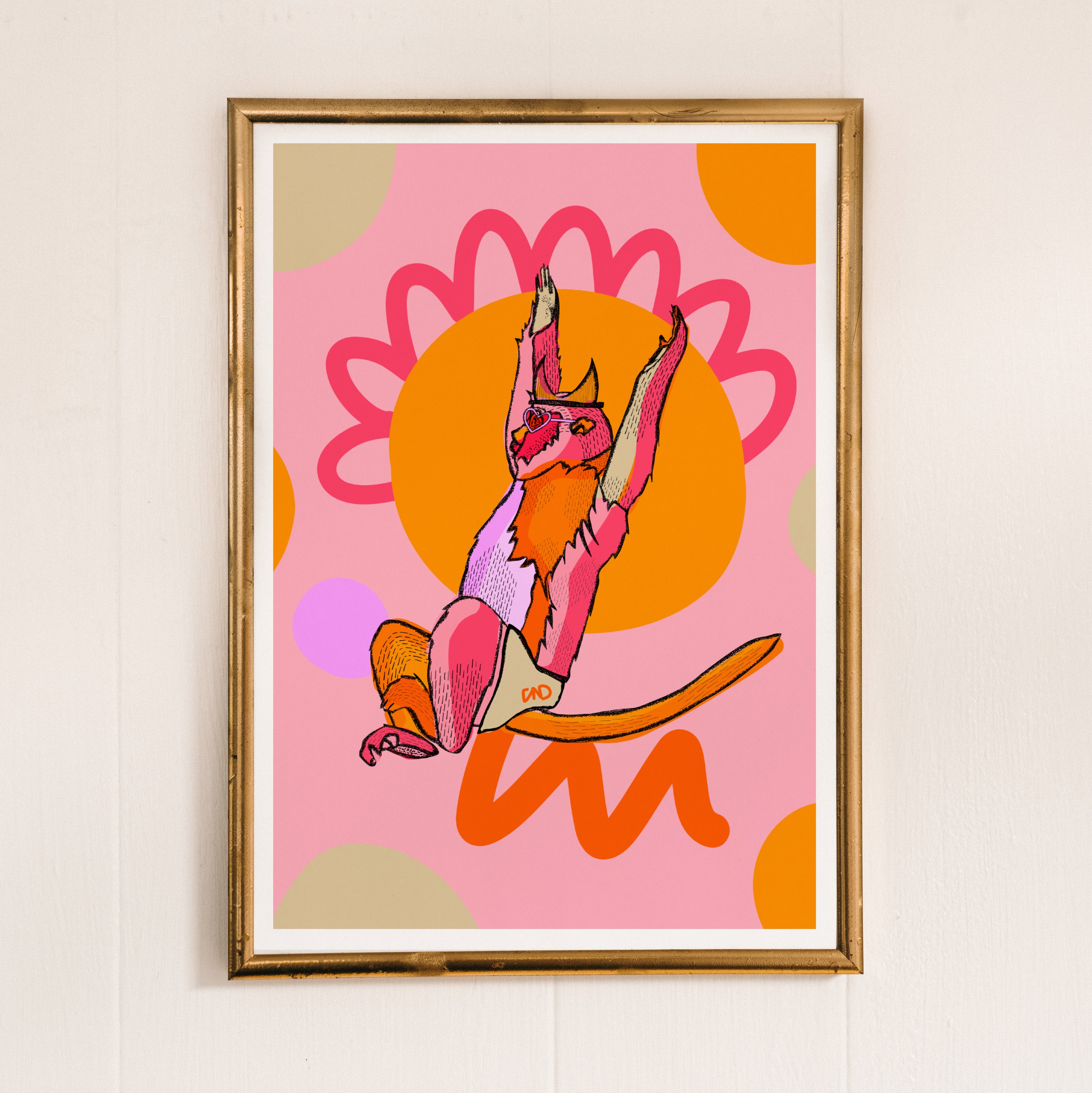 Colourful nursery art print