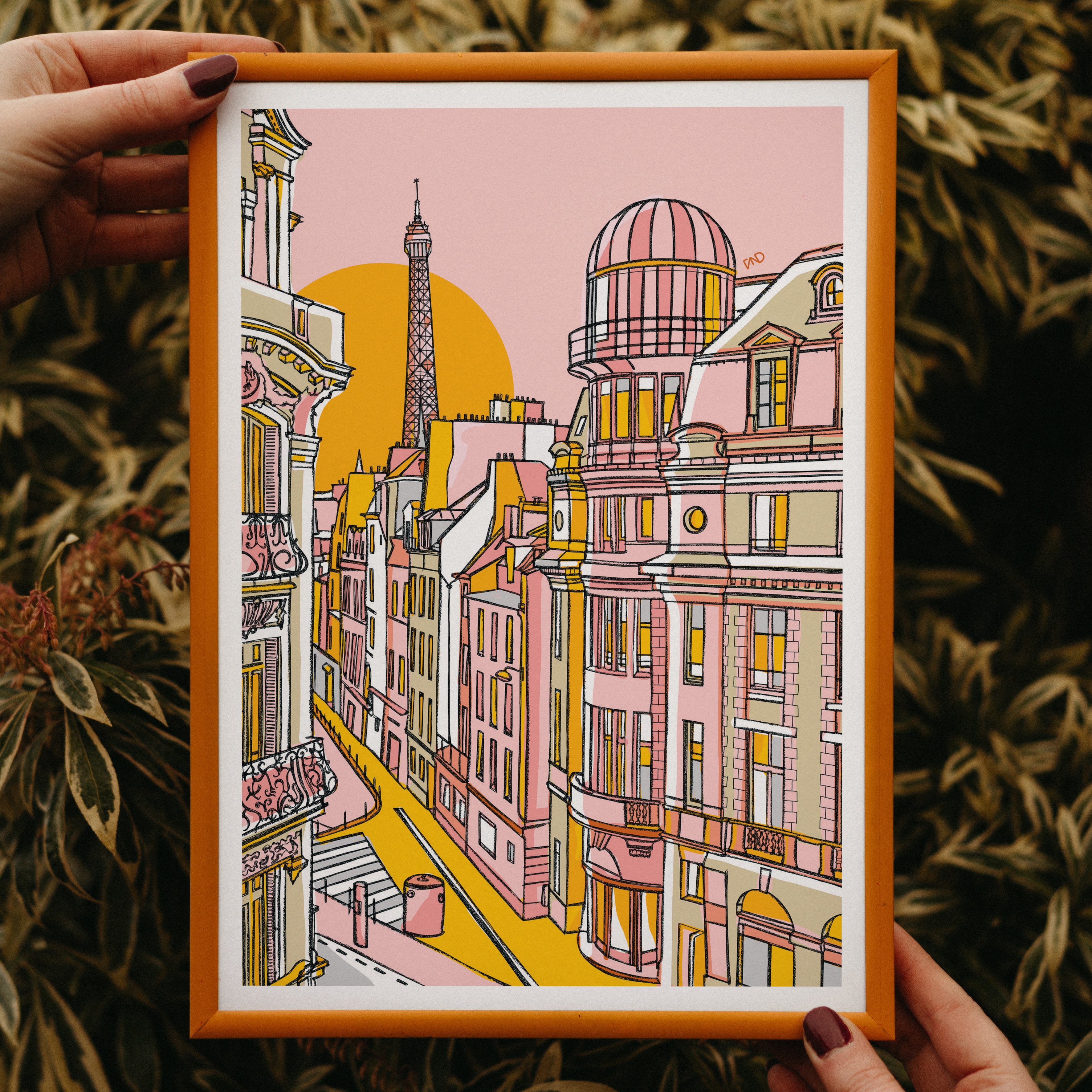 pastel paris art print