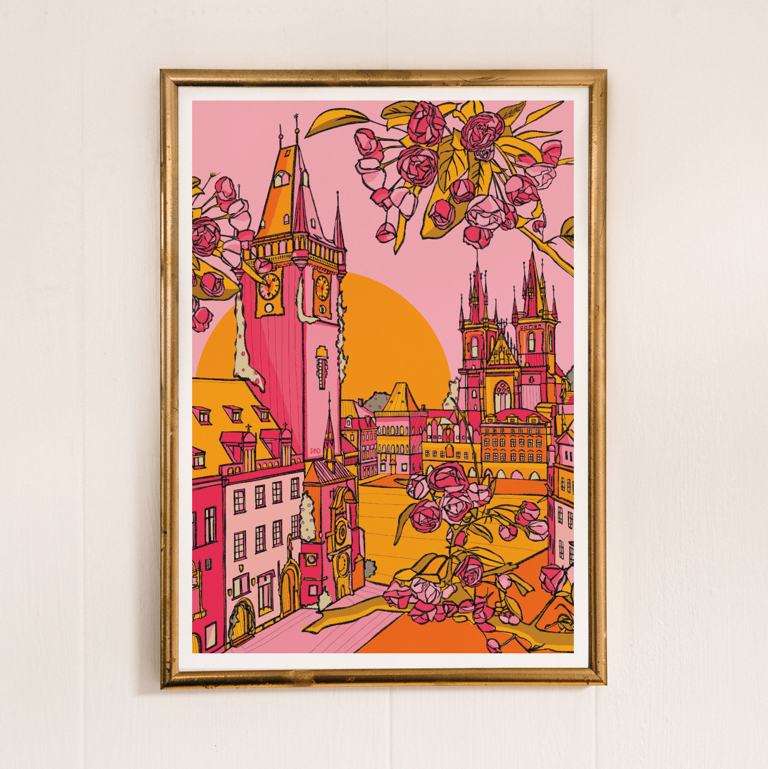 Prague art print
