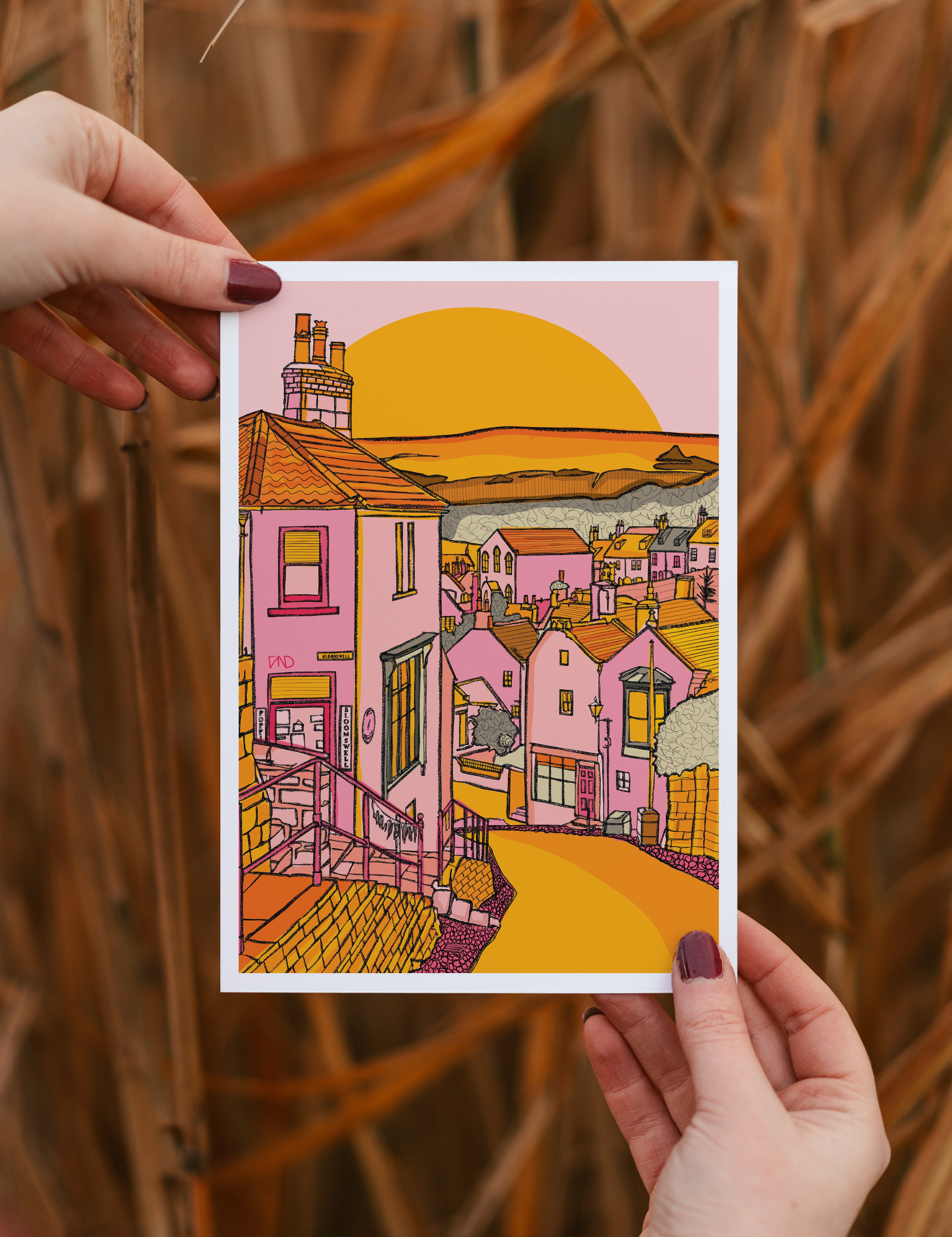 Robin hoods bay art print