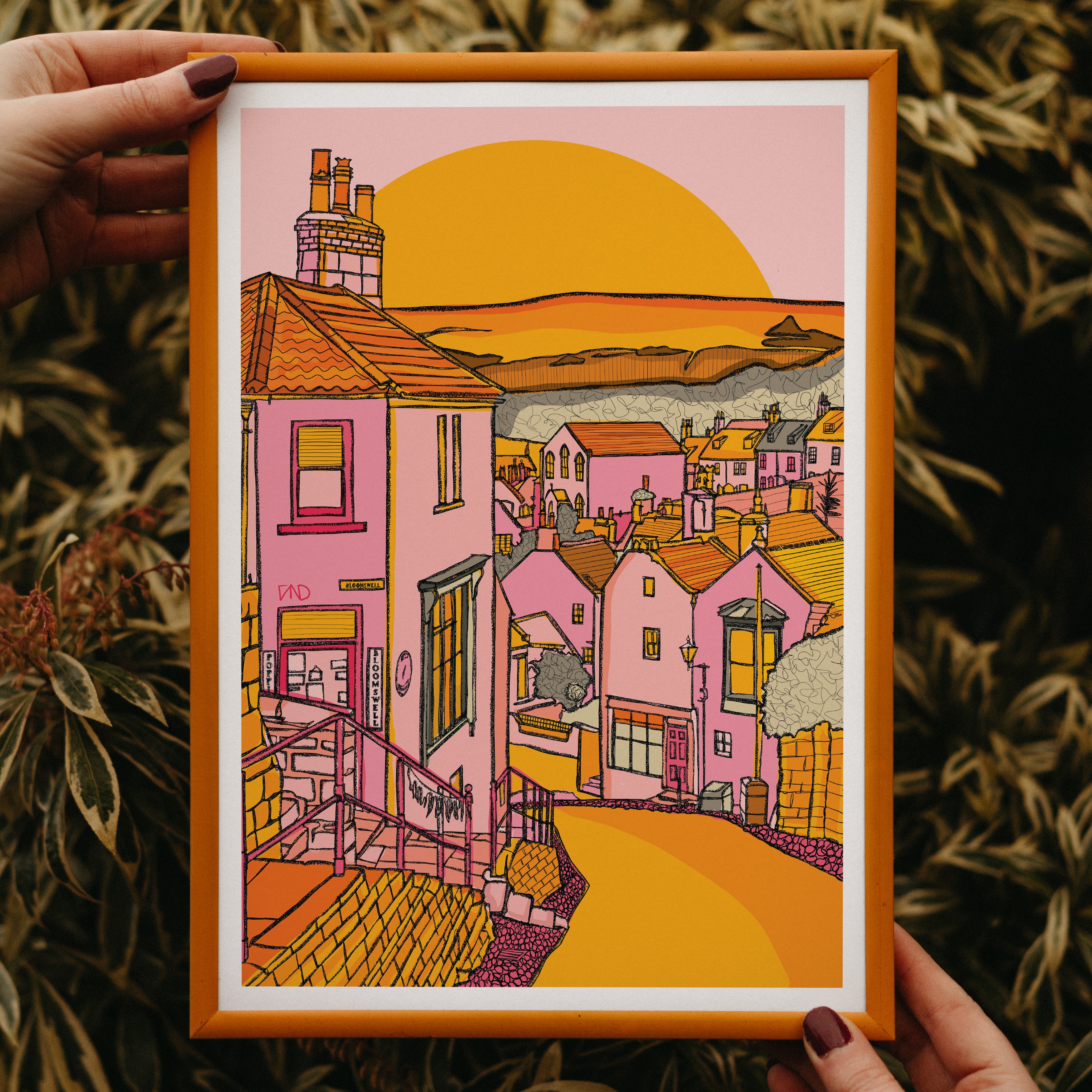Robin hoods bay art print