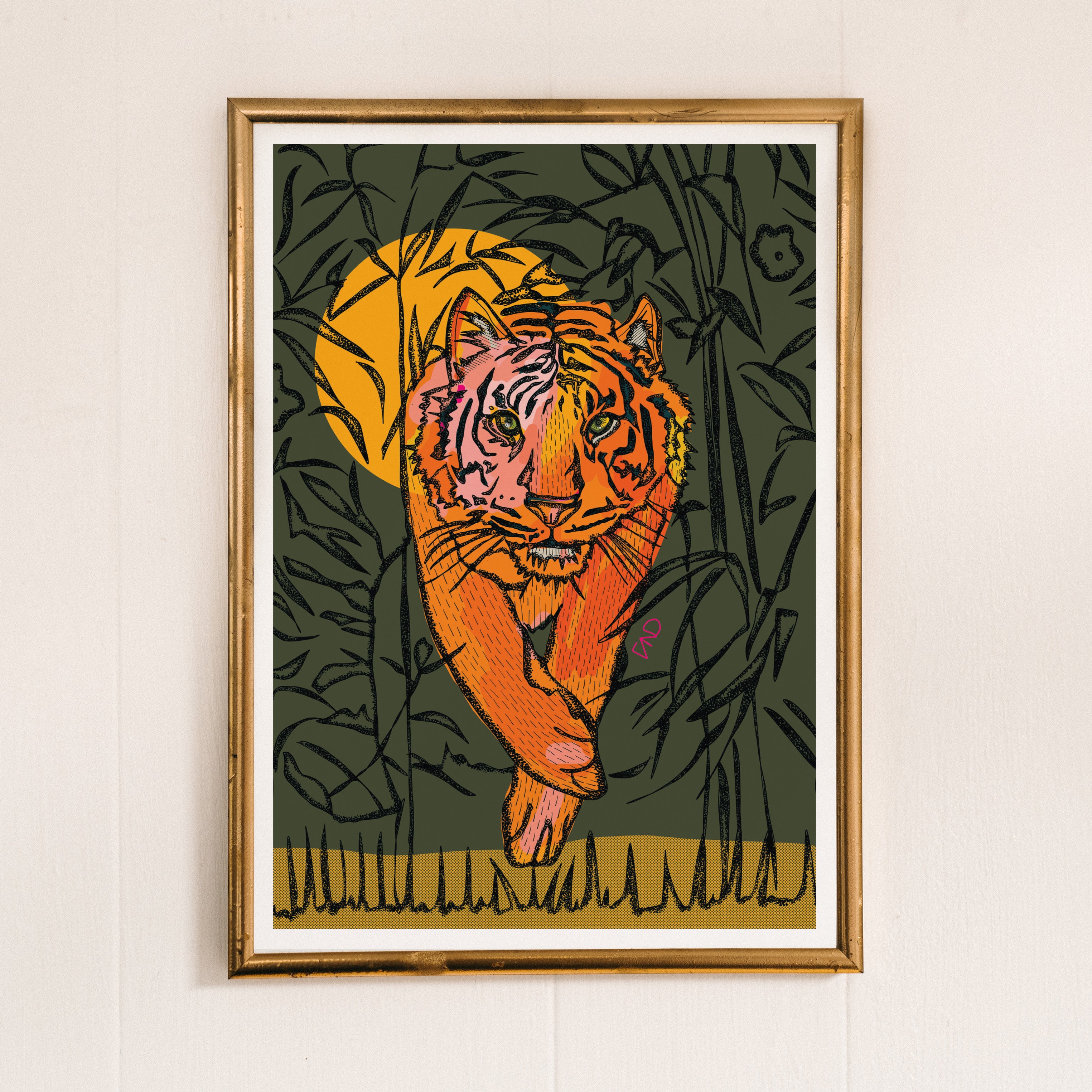 Tiger art print