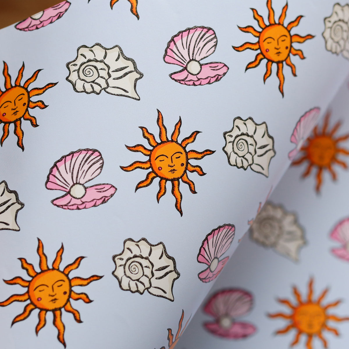 Sunshine Beach Shells Wrapping Paper – Freya Niamh