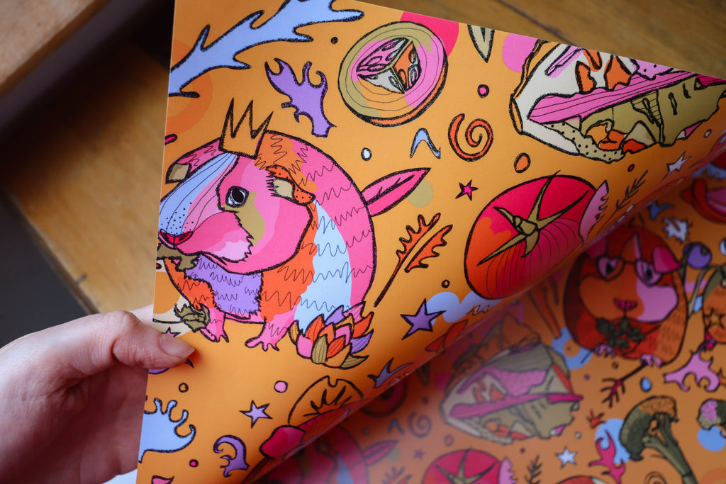 guinea pig wrapping paper