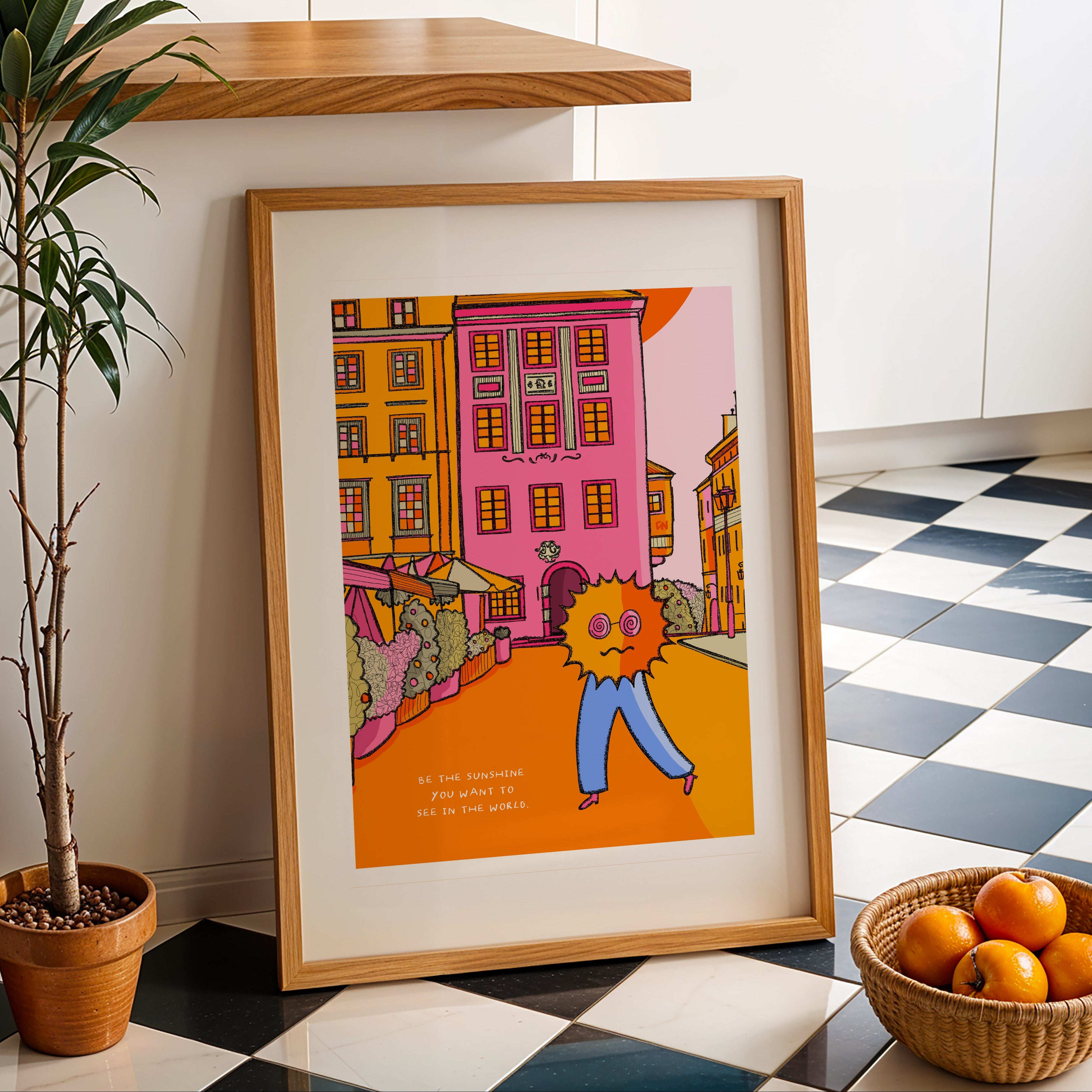 be the sunshine art print