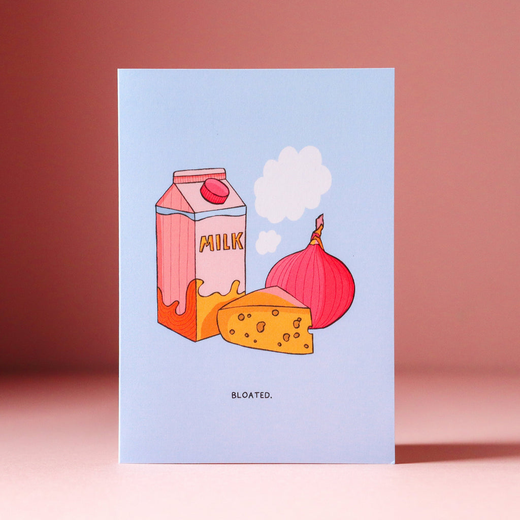 bloated ibs birthday card