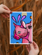 bright decor, cat prints, cat art, gift for cat lover