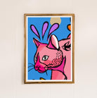 bright decor, cat prints, cat art, gift for cat lover