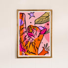 bright decor, cat prints, cat art, gift for cat lover