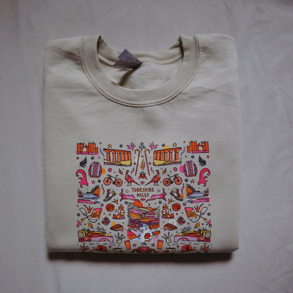 yorkshire dales jumper, walking jumper, young farmer jumper, sheep jumper, tractor jumper