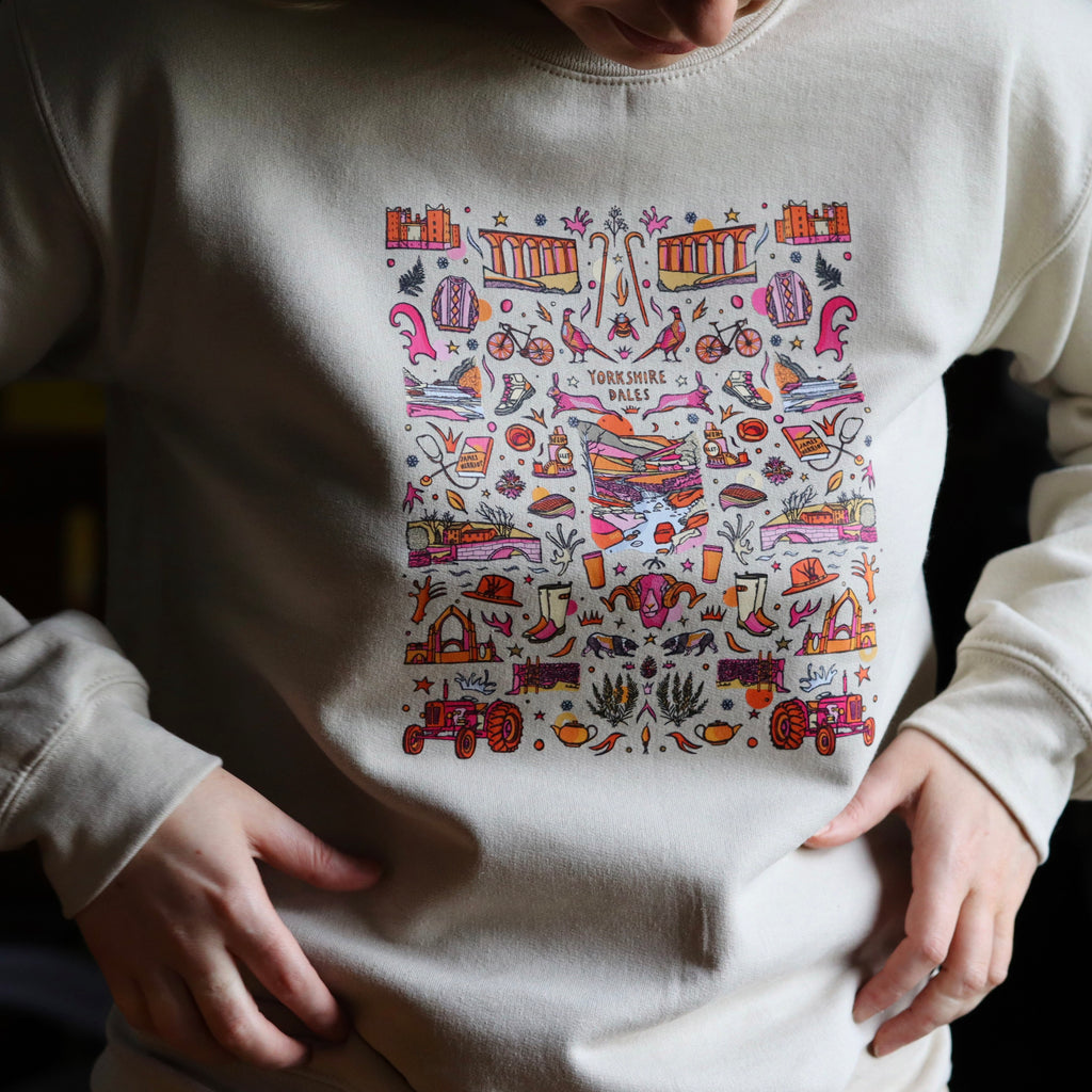 yorkshire dales jumper, walking jumper, young farmer jumper, sheep jumper, tractor jumper