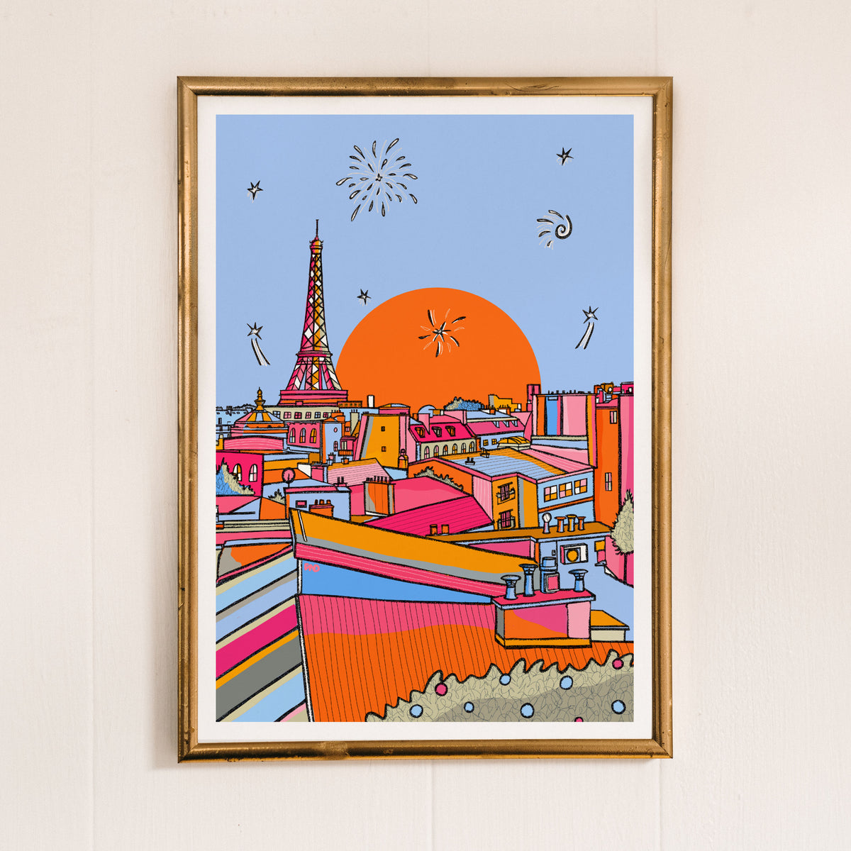 Paris Rooftop Art Print – Freya Niamh