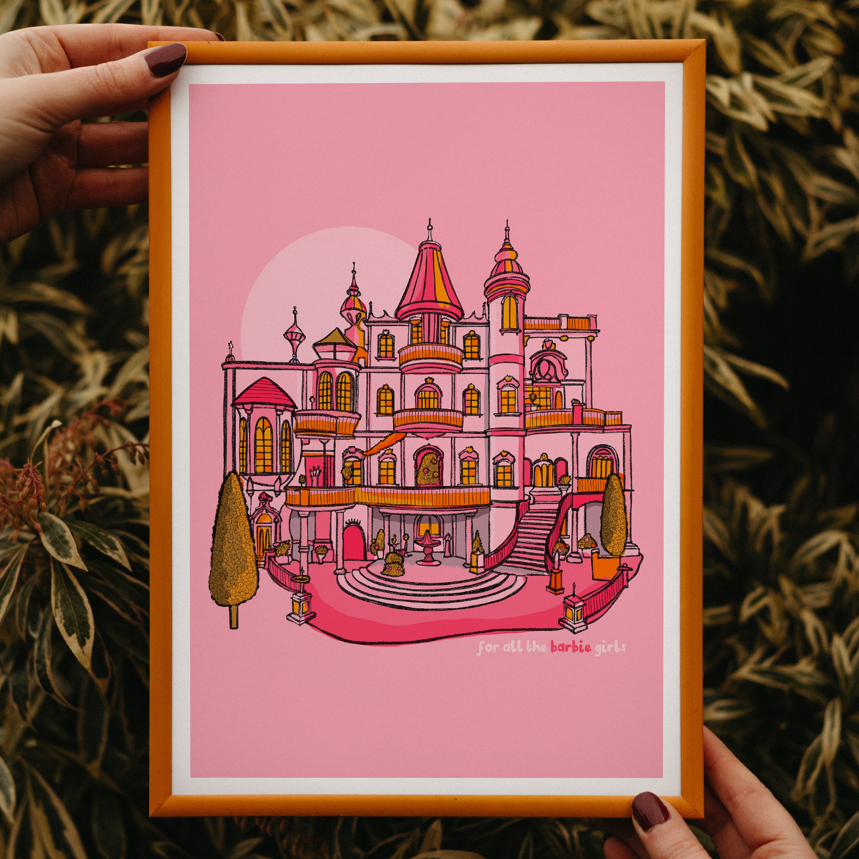 barbie dreamhouse print