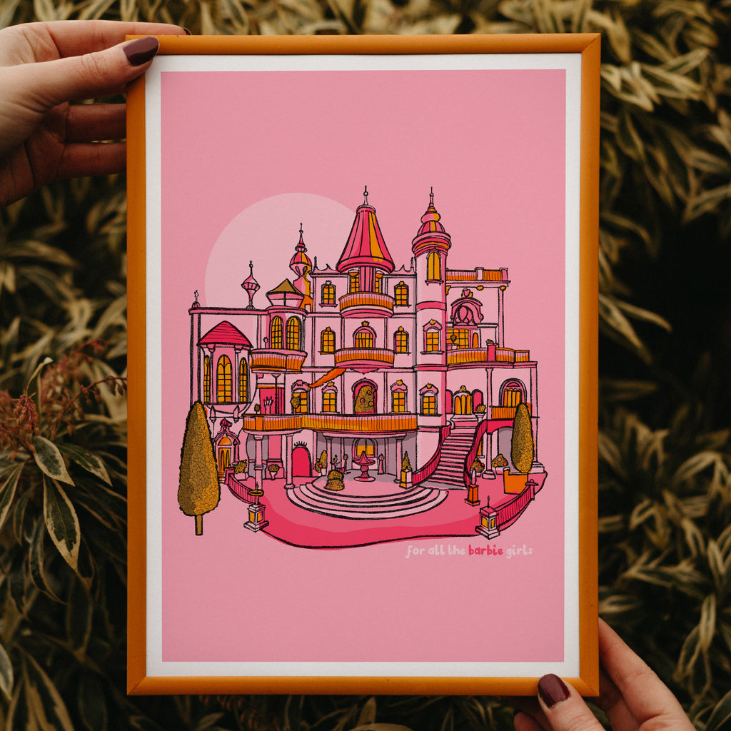 barbie dreamhouse print