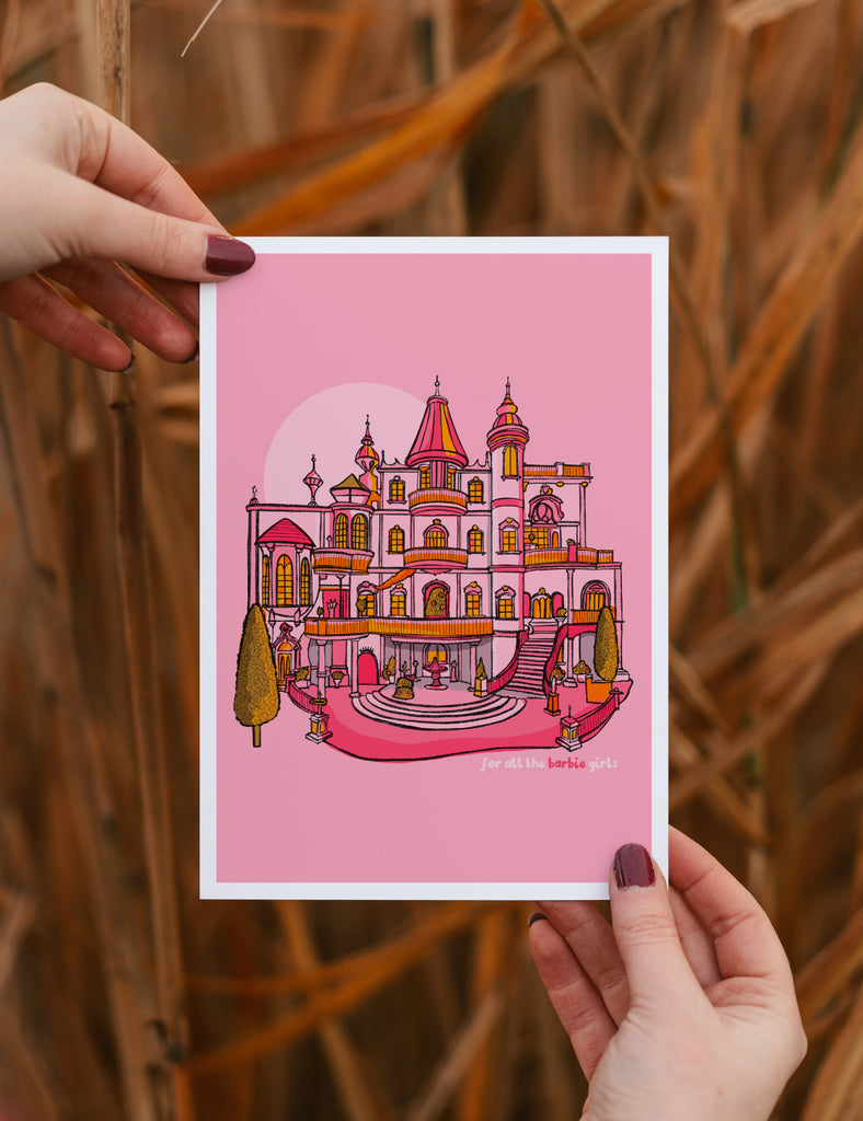 barbie dreamhouse print