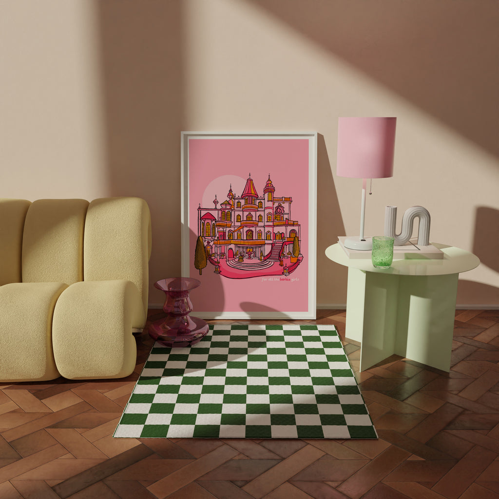 barbie dreamhouse print