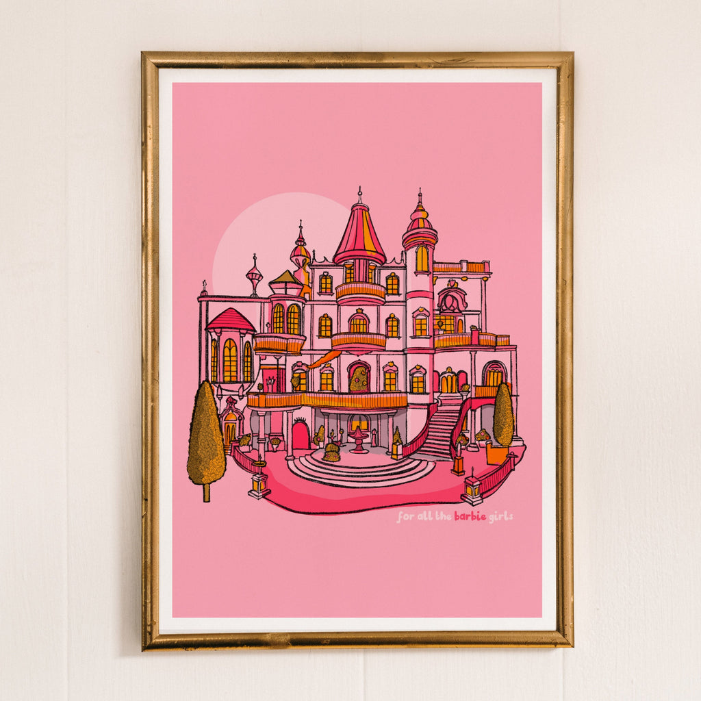 barbie dreamhouse print