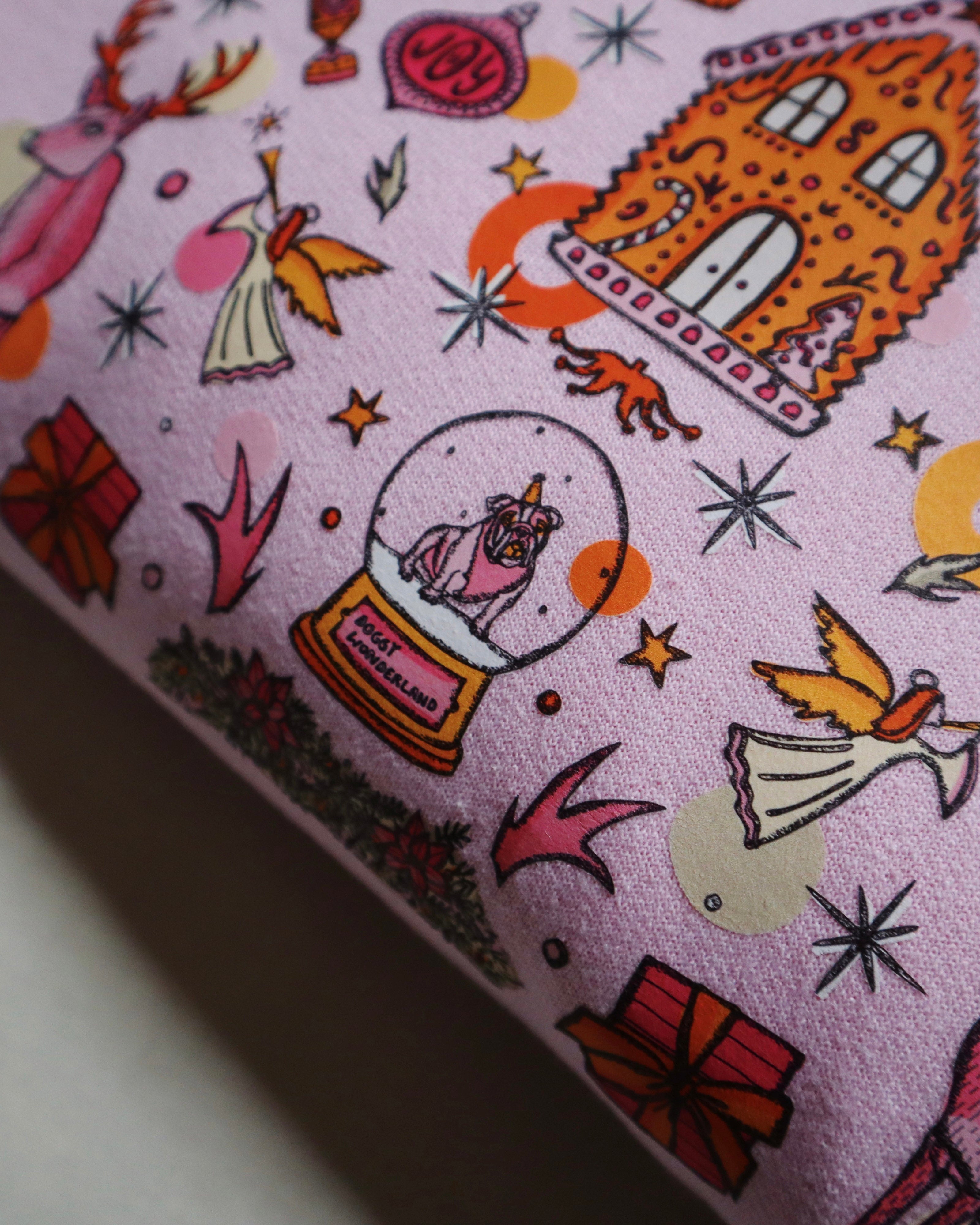 pink christmas hoodie