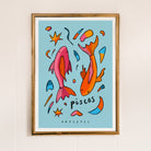 pisces zodiac art print