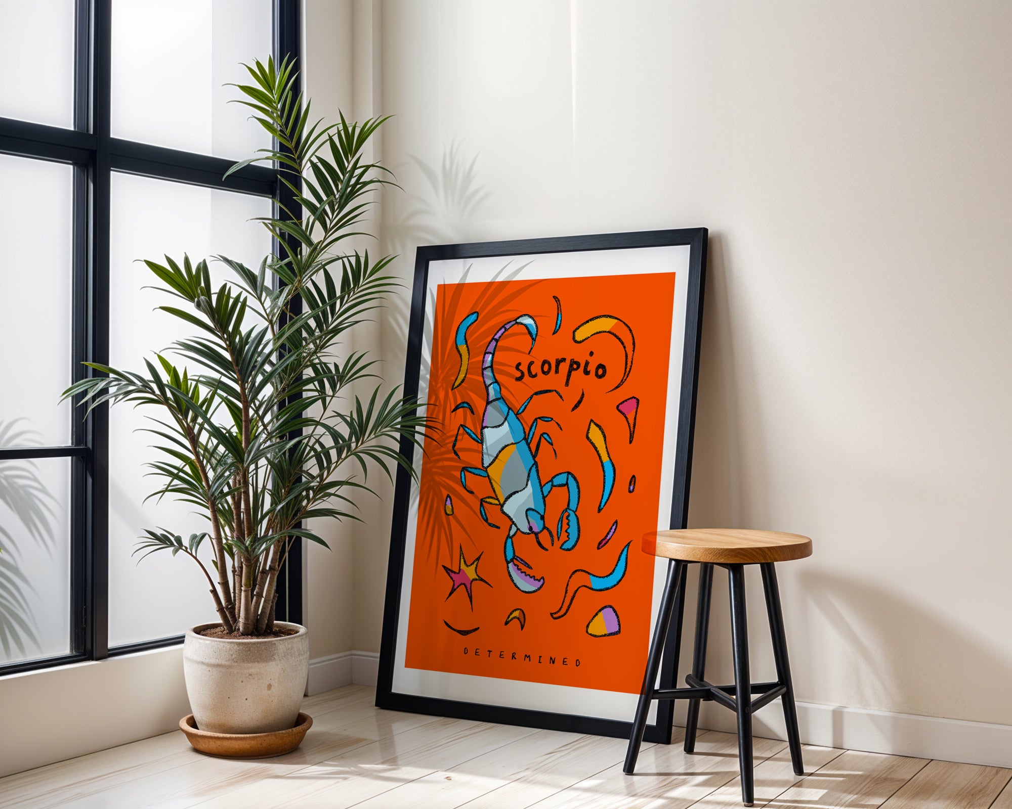 scorpio zodiac art print