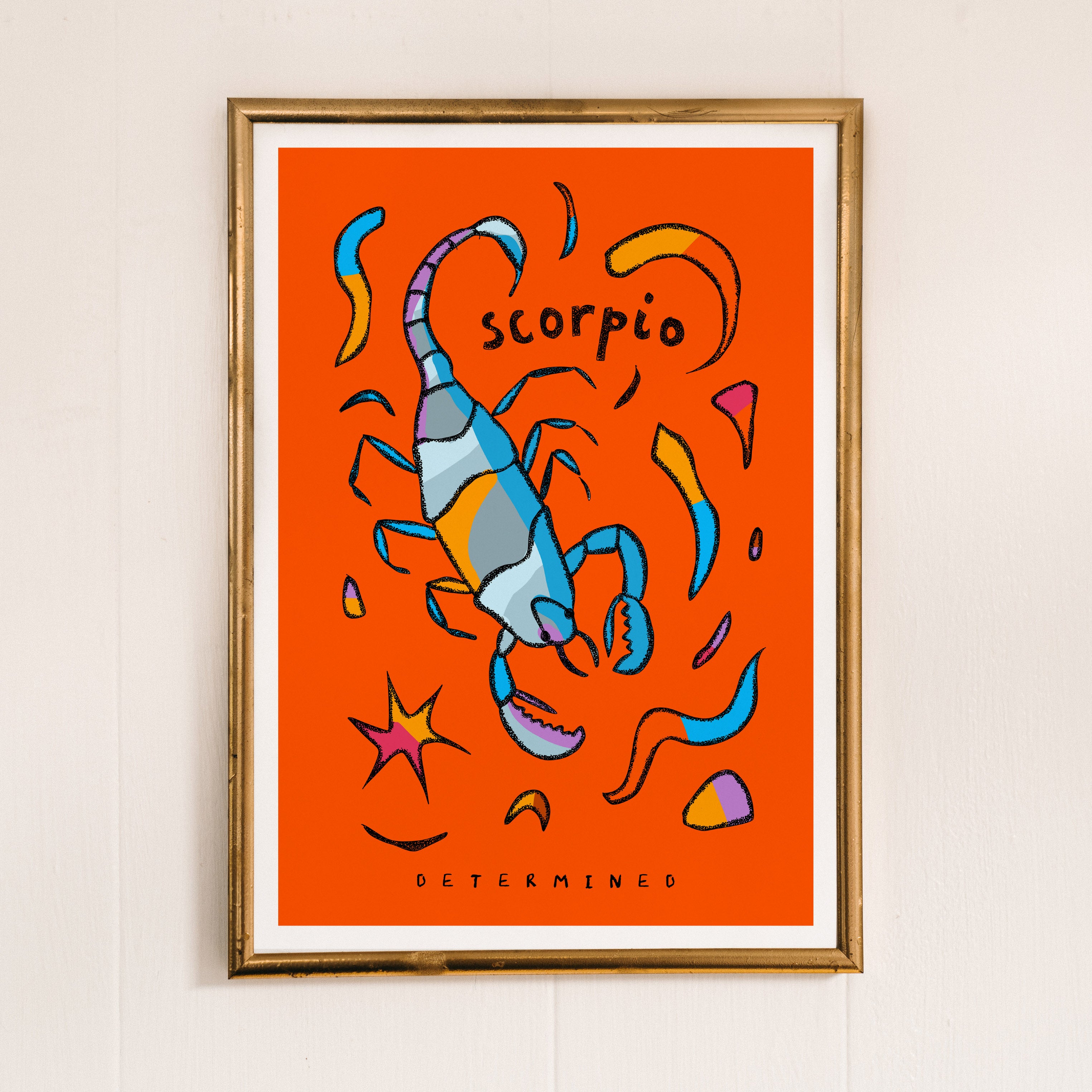 scorpio zodiac art print