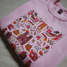 pink jumper, baby pink jumper, york jumper, york gift, york minster print, york uk