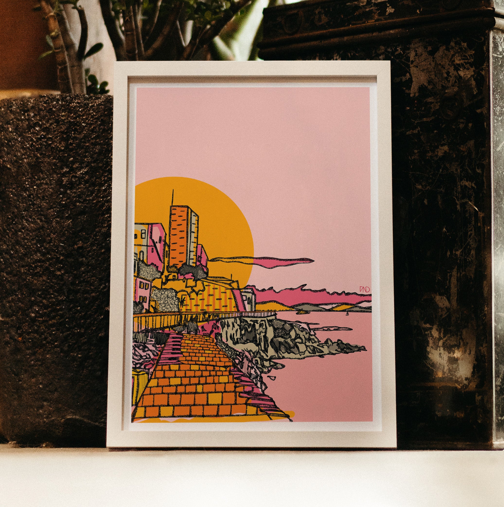 antibes art, colourful wall art