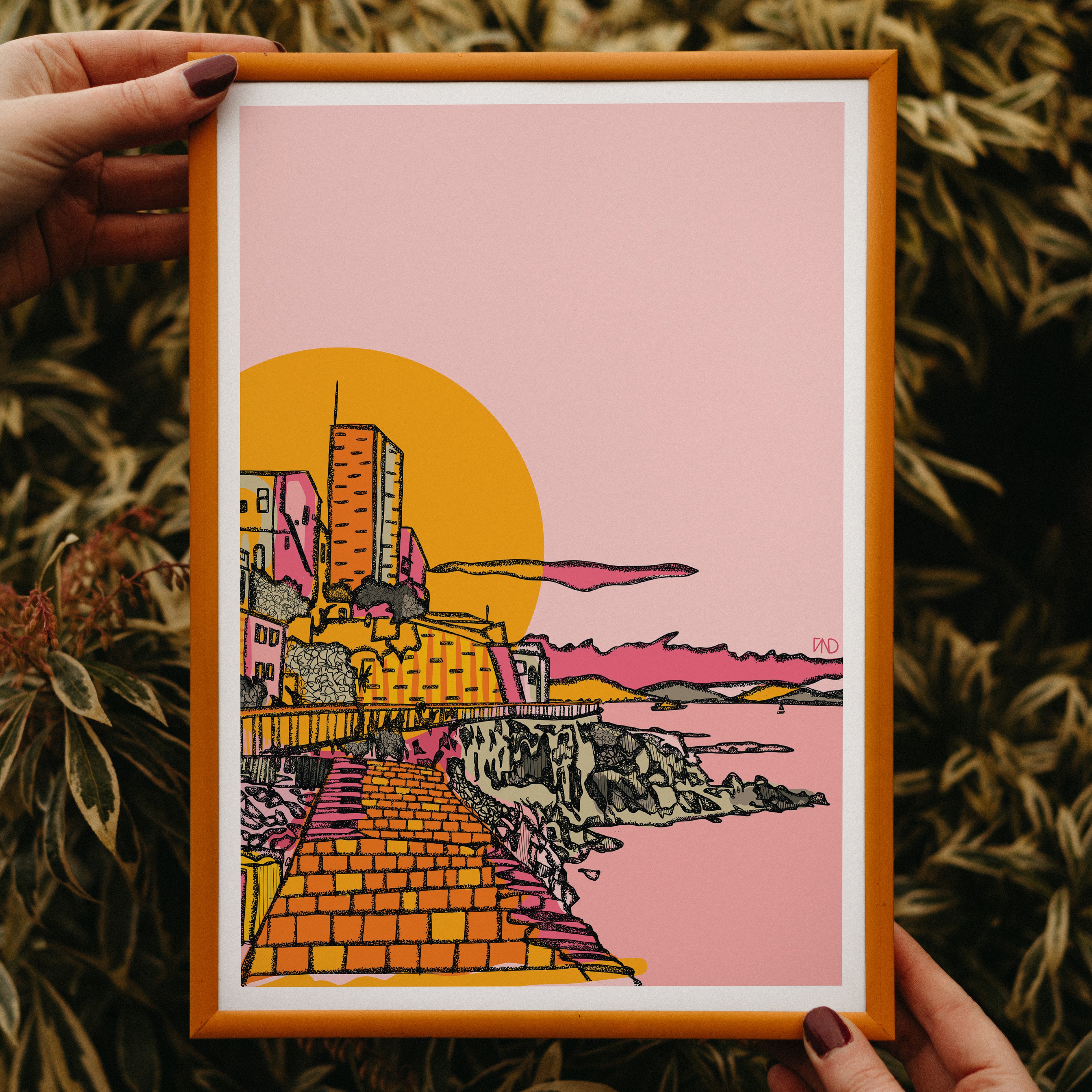 antibes art, colourful wall art