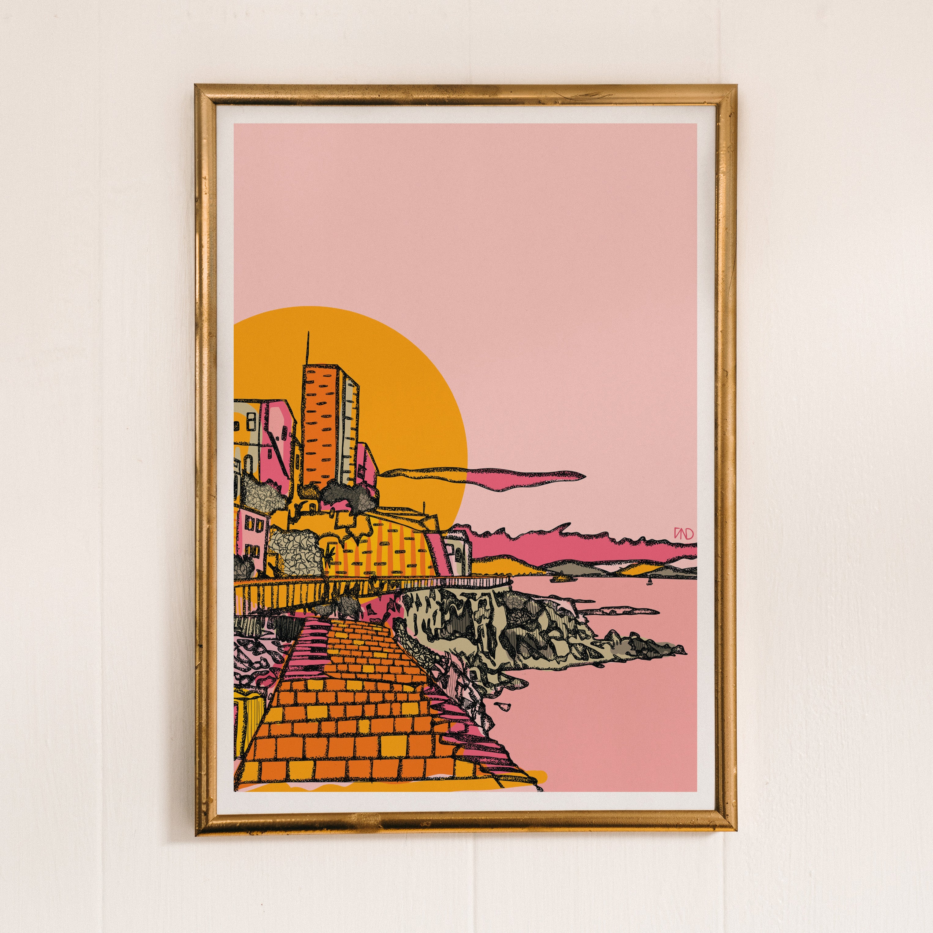 antibes wall art, colourful art