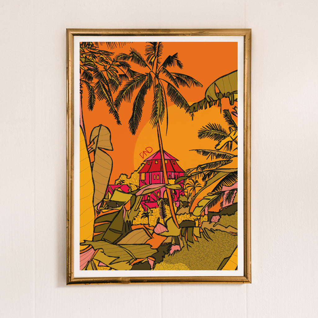 colourful bali wall art