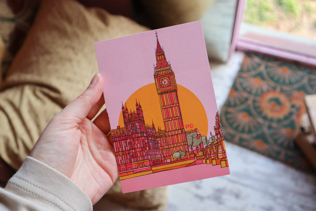 big ben postcard