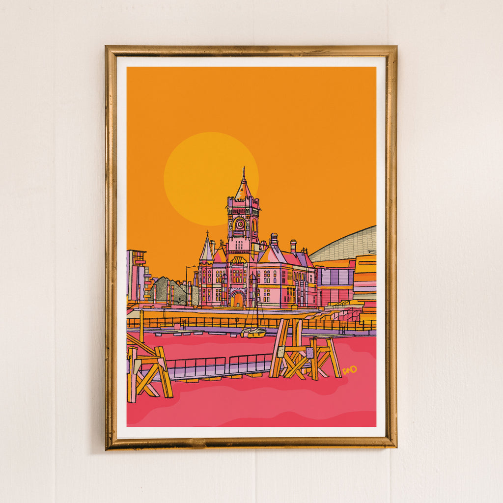 cardiff art print