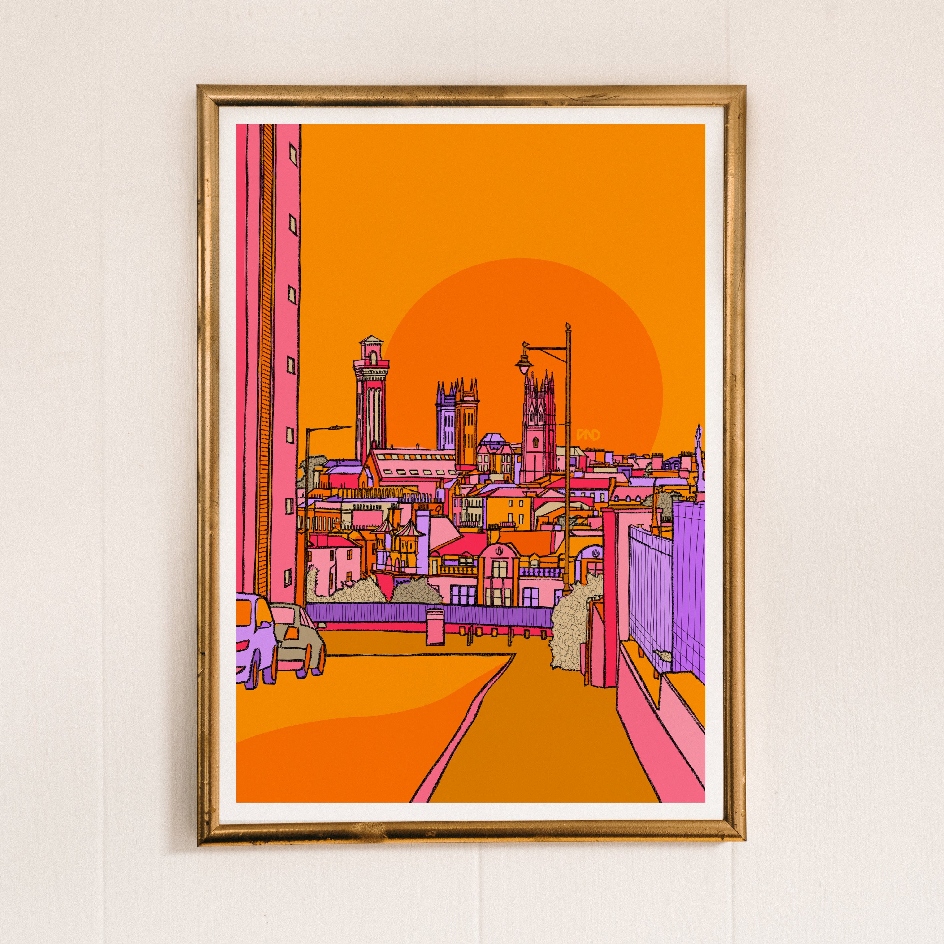 glasgow art print