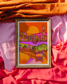 hong kong skyline print