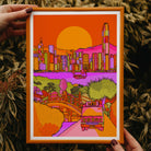 hong kong skyline print